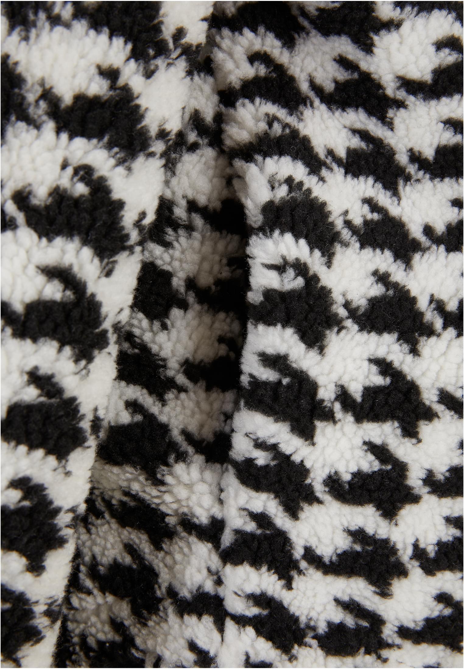 Ladies AOP Sherpa Overshirt blackhoundstooth 3XL - variant image 10