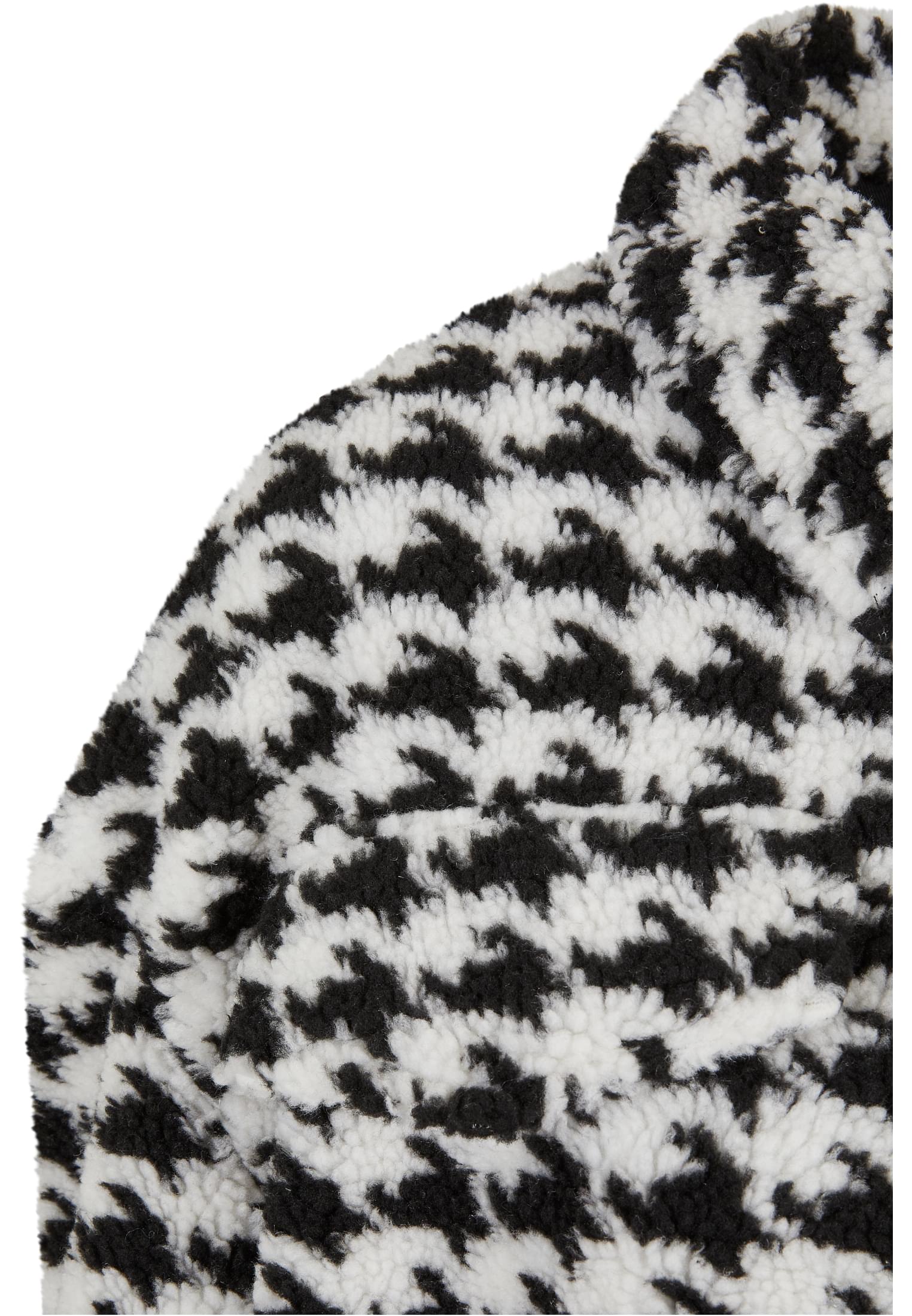 Ladies AOP Sherpa Overshirt blackhoundstooth 3XL - variant image 8