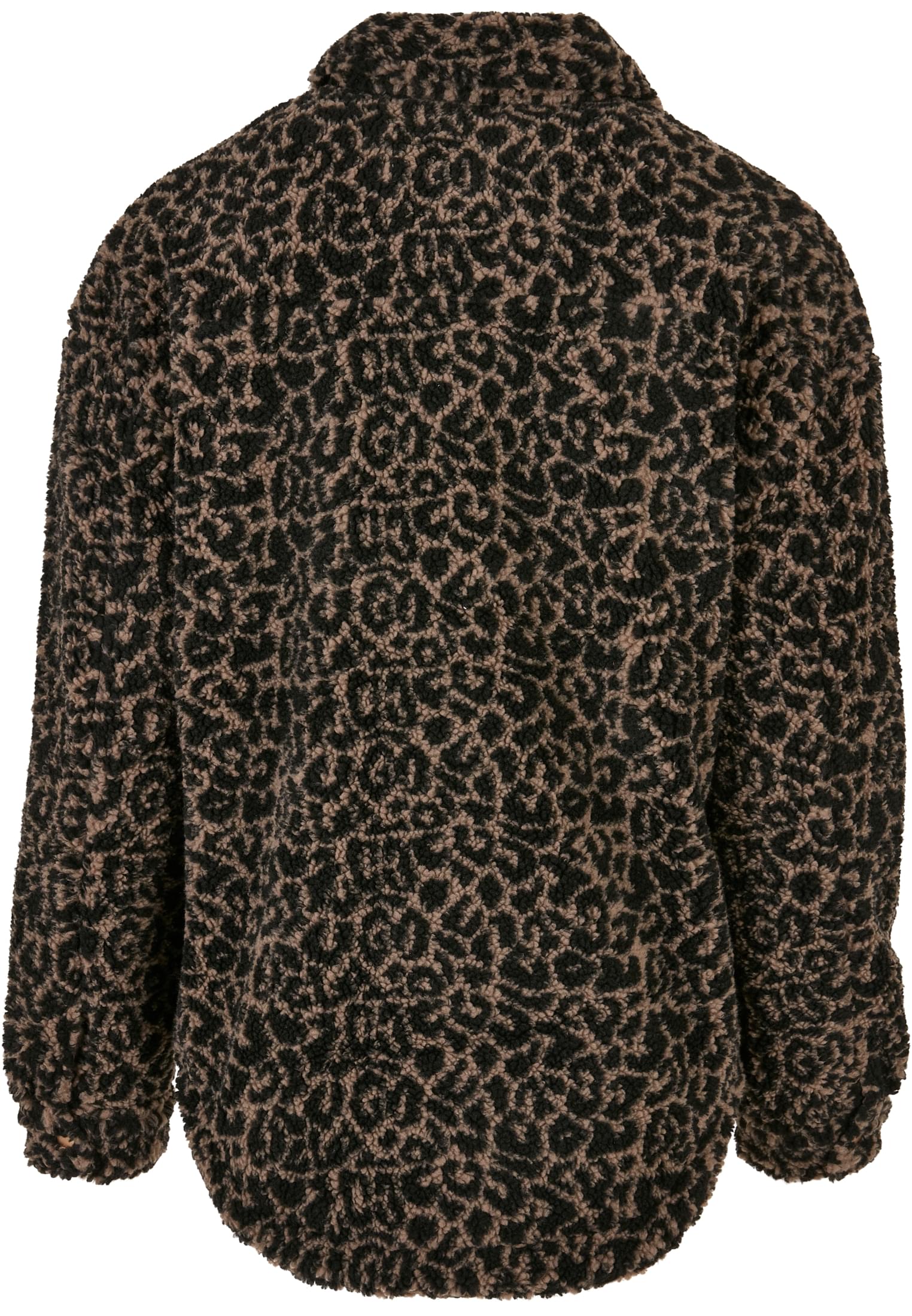Ladies AOP Sherpa Overshirt darktaupeleo 3XL - variant image 6