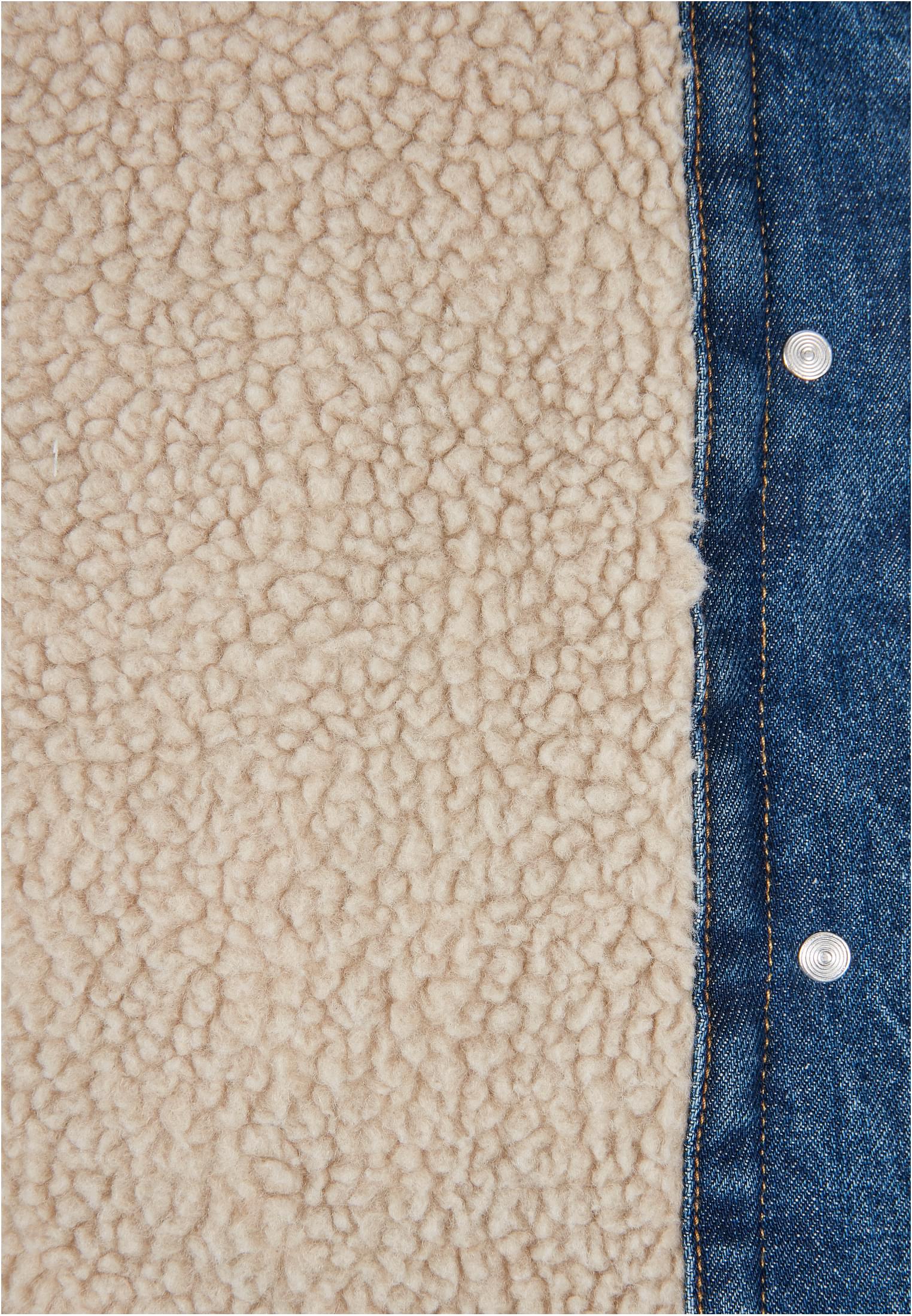 Ladies Oversized Sherpa Denim Jacket clearblue washed 3XL - variant image 12