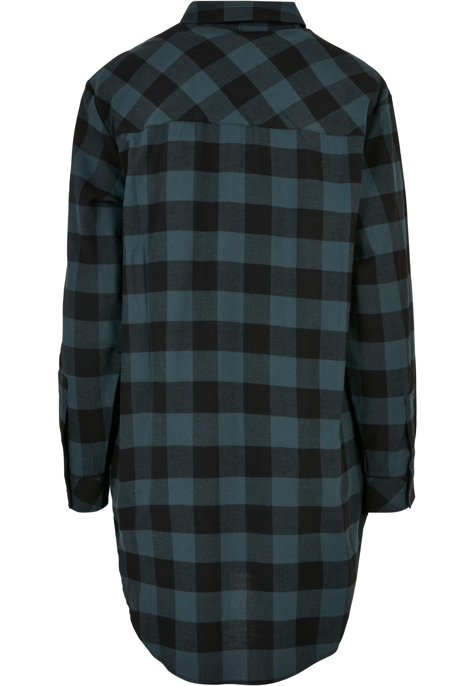 Ladies Oversized Check Flannel Shirt Dress jasper/black 3XL - variant image 6
