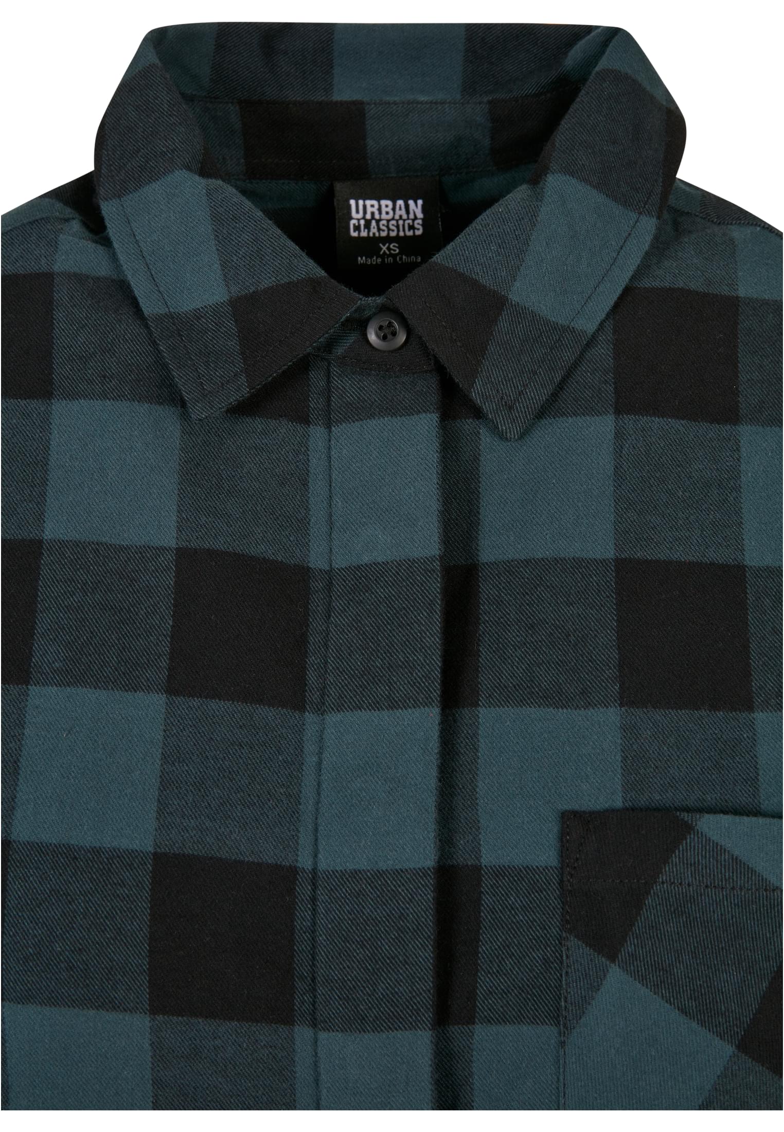 Ladies Oversized Check Flannel Shirt Dress jasper/black 3XL - variant image 7