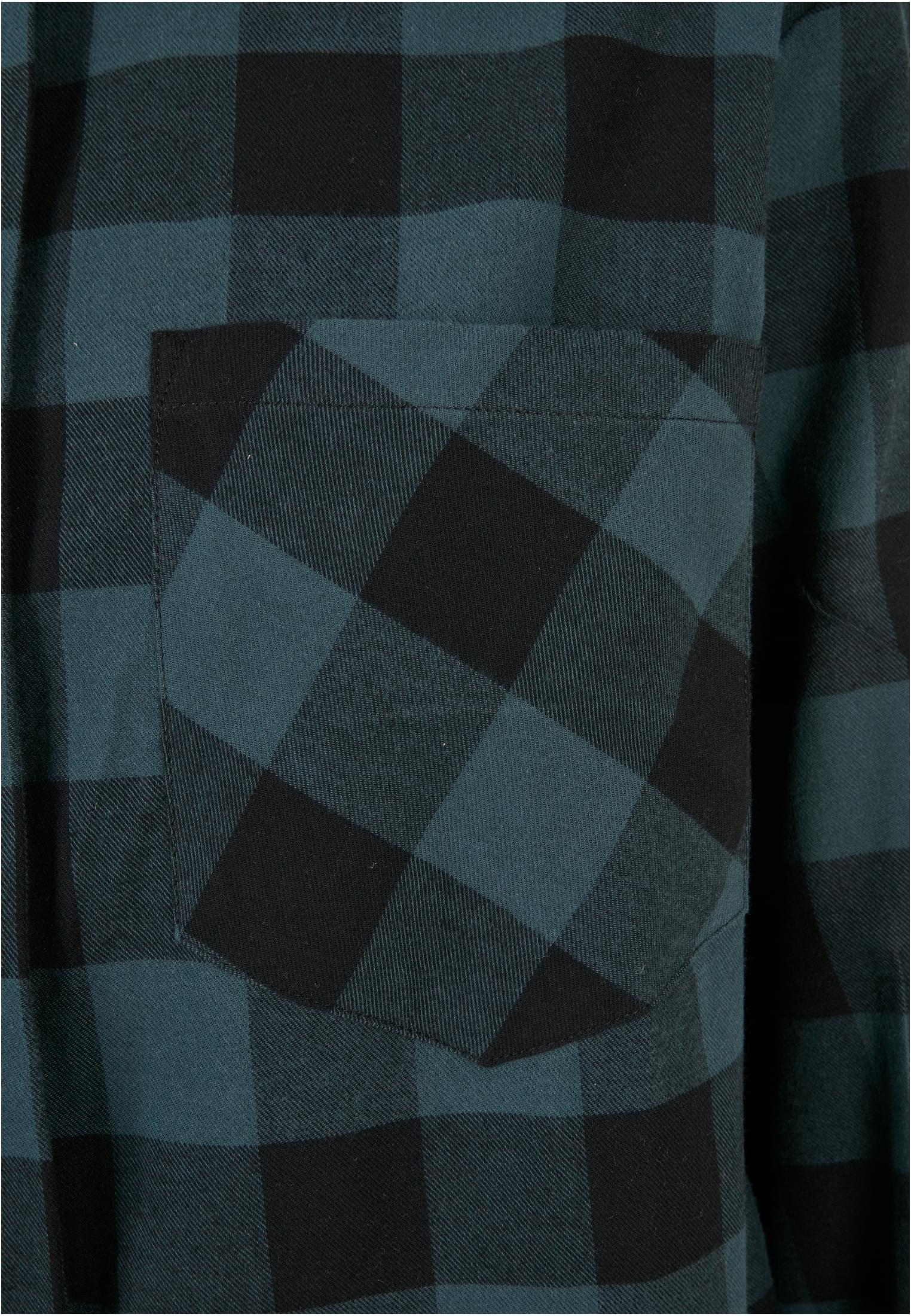 Ladies Oversized Check Flannel Shirt Dress jasper/black 3XL - variant image 9