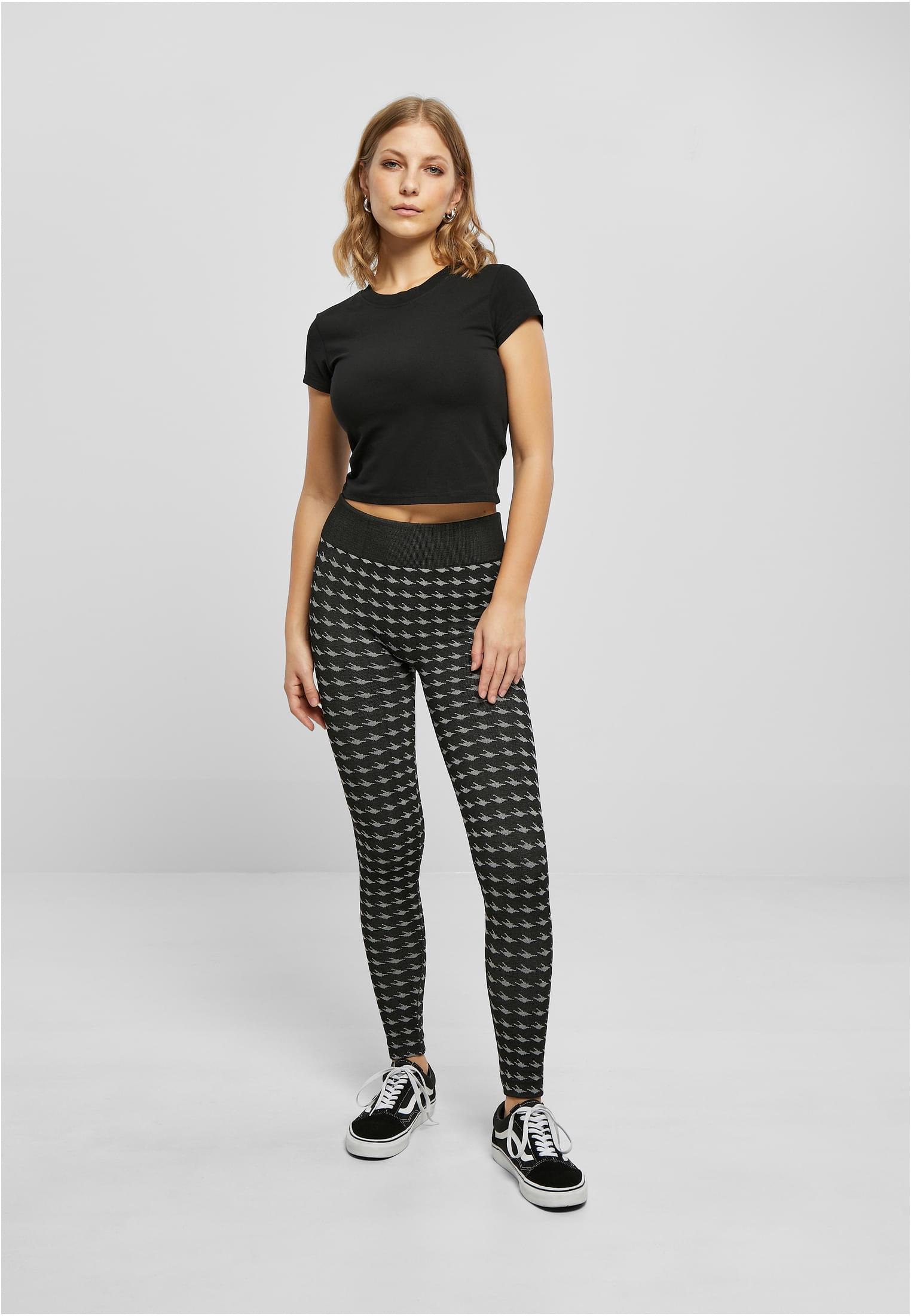 Ladies Seamless Heritage Leggings blackhoundstooth L/XL - variant image 4