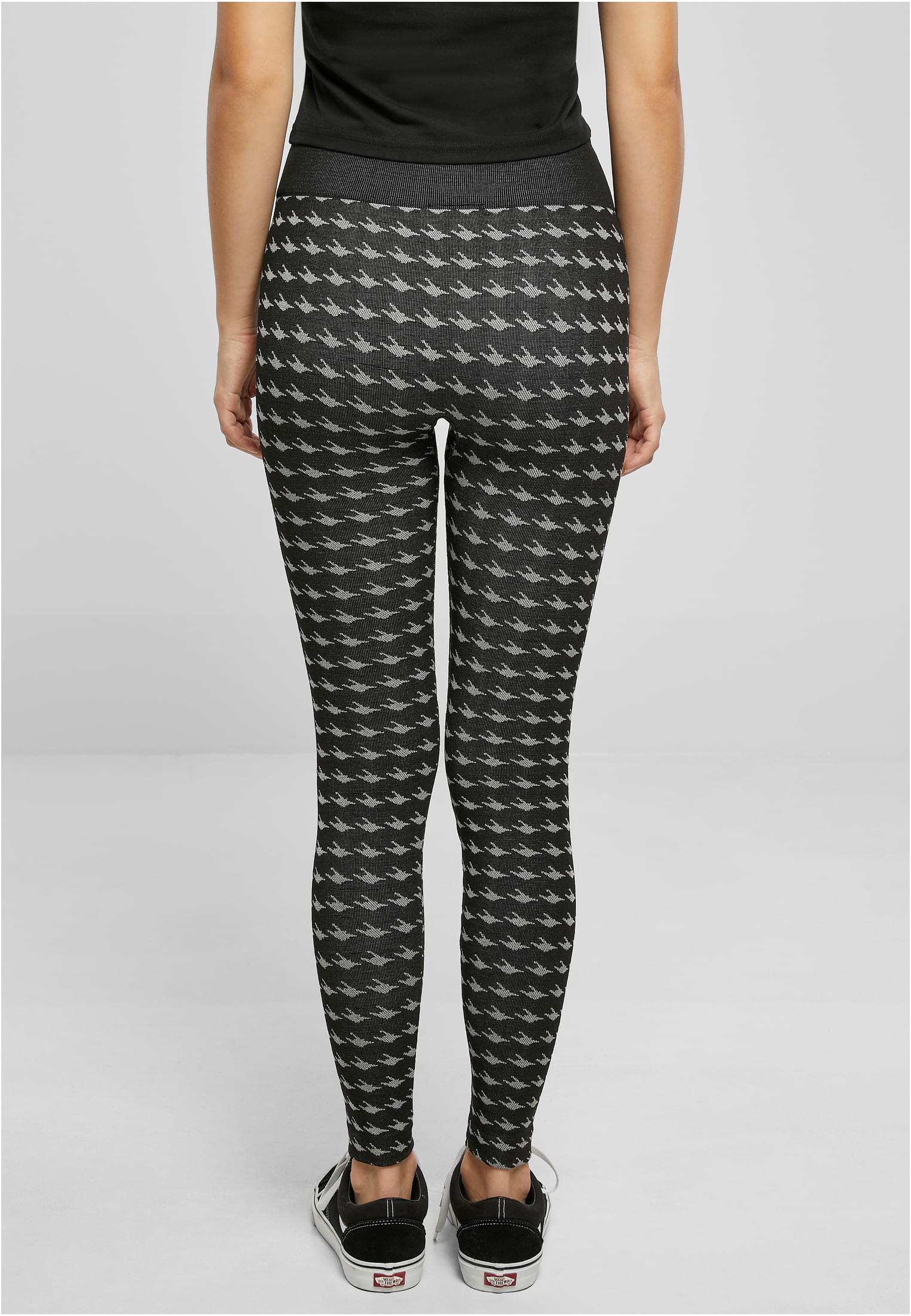 Ladies Seamless Heritage Leggings blackhoundstooth L/XL - variant image 2