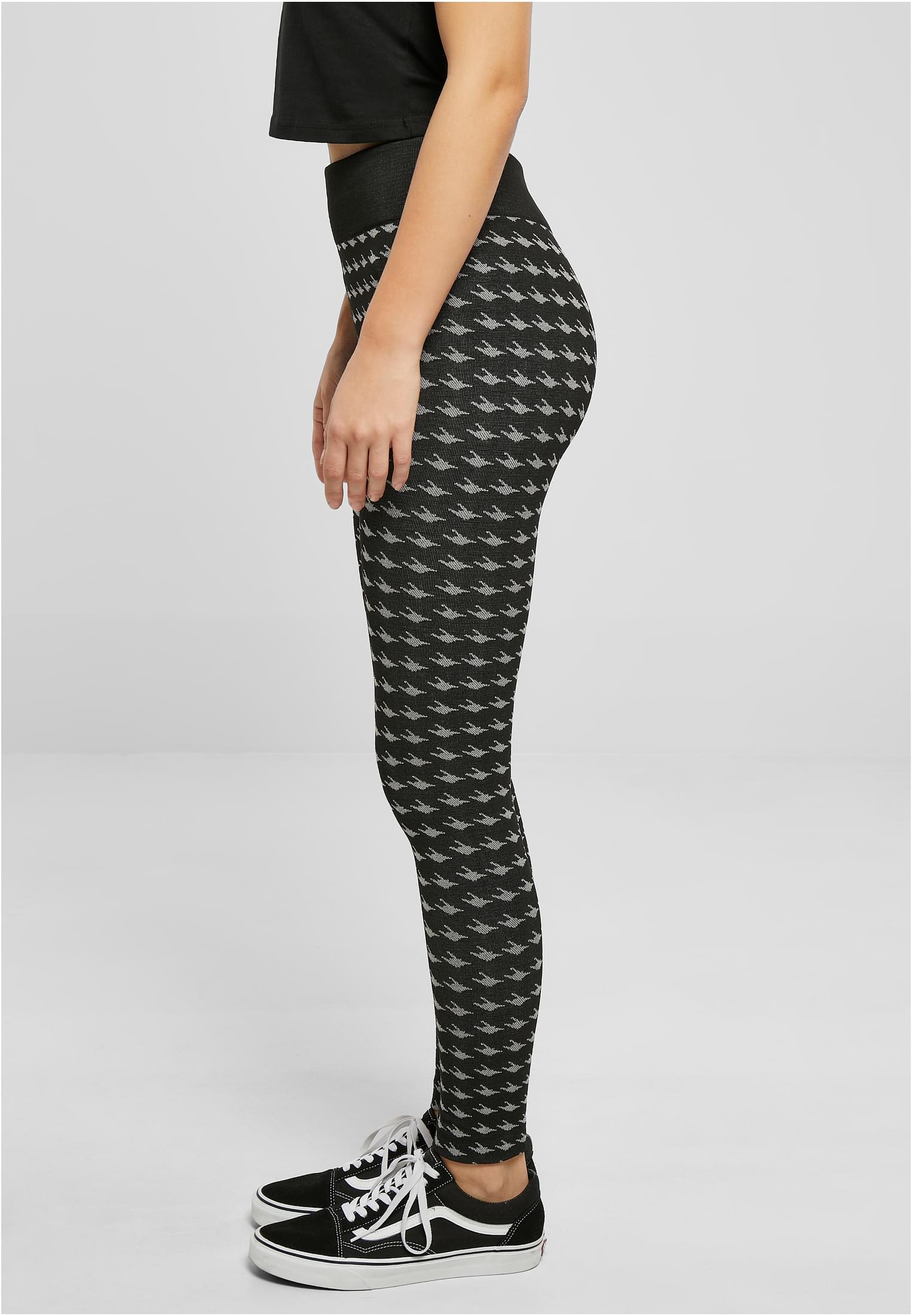 Ladies Seamless Heritage Leggings blackhoundstooth L/XL - variant image 1