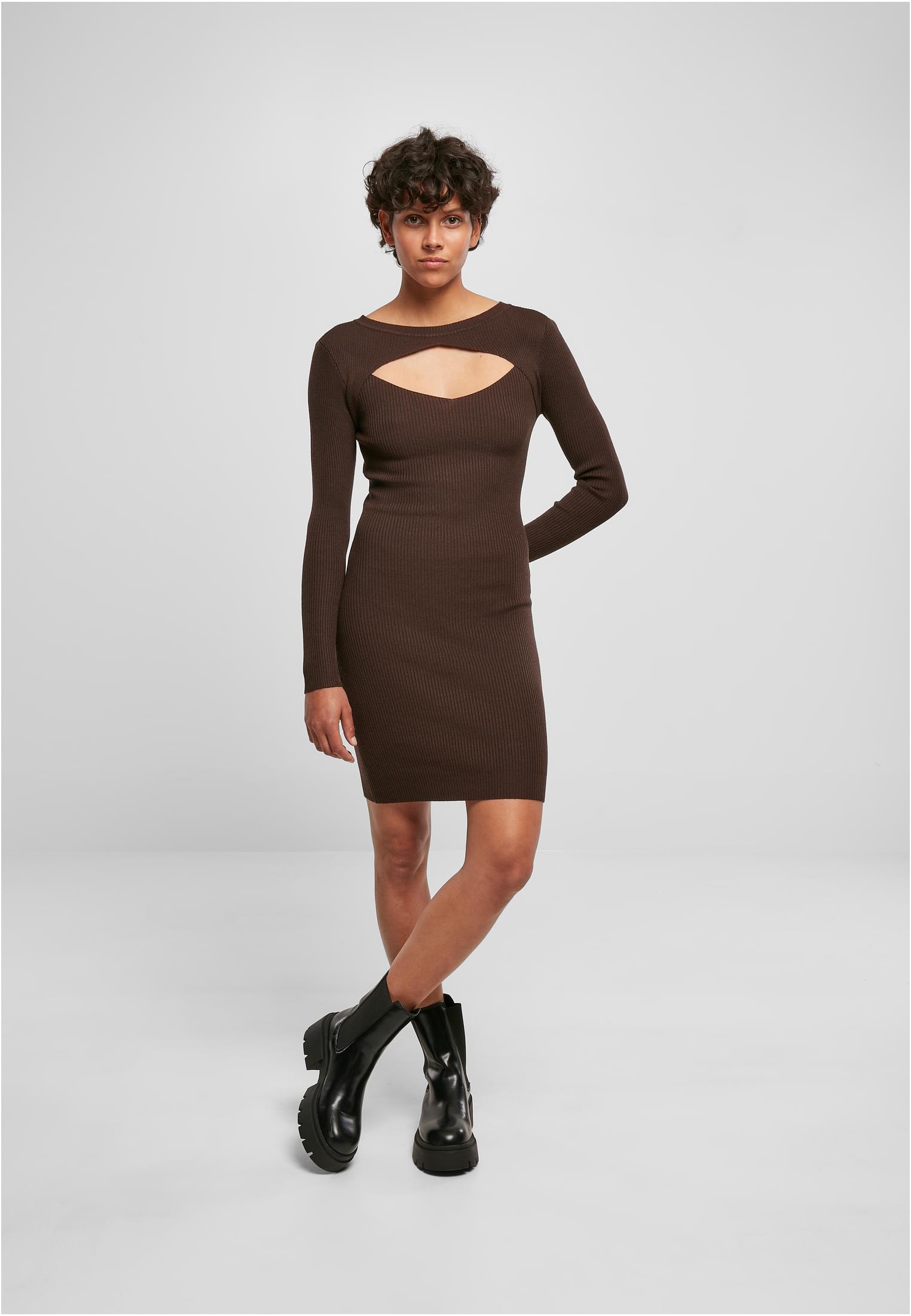Ladies Cut Out Dress brown 3XL - variant image 4