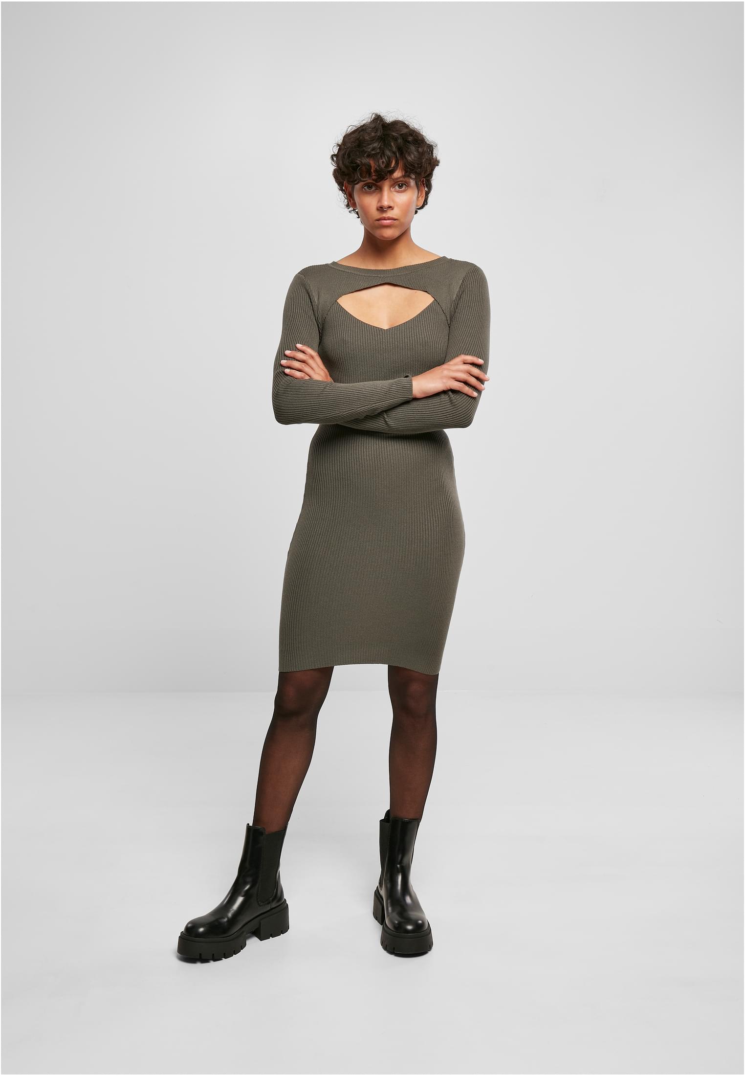 Ladies Cut Out Dress olive 3XL - variant image 4