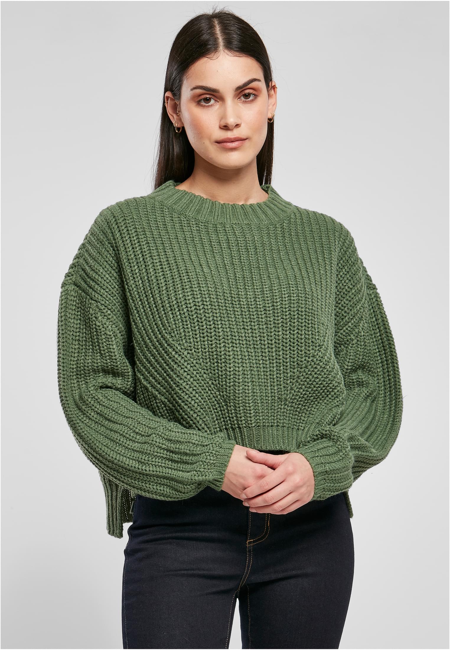 Ladies Wide Oversize Sweater salvia 3XL - alternate variant 11