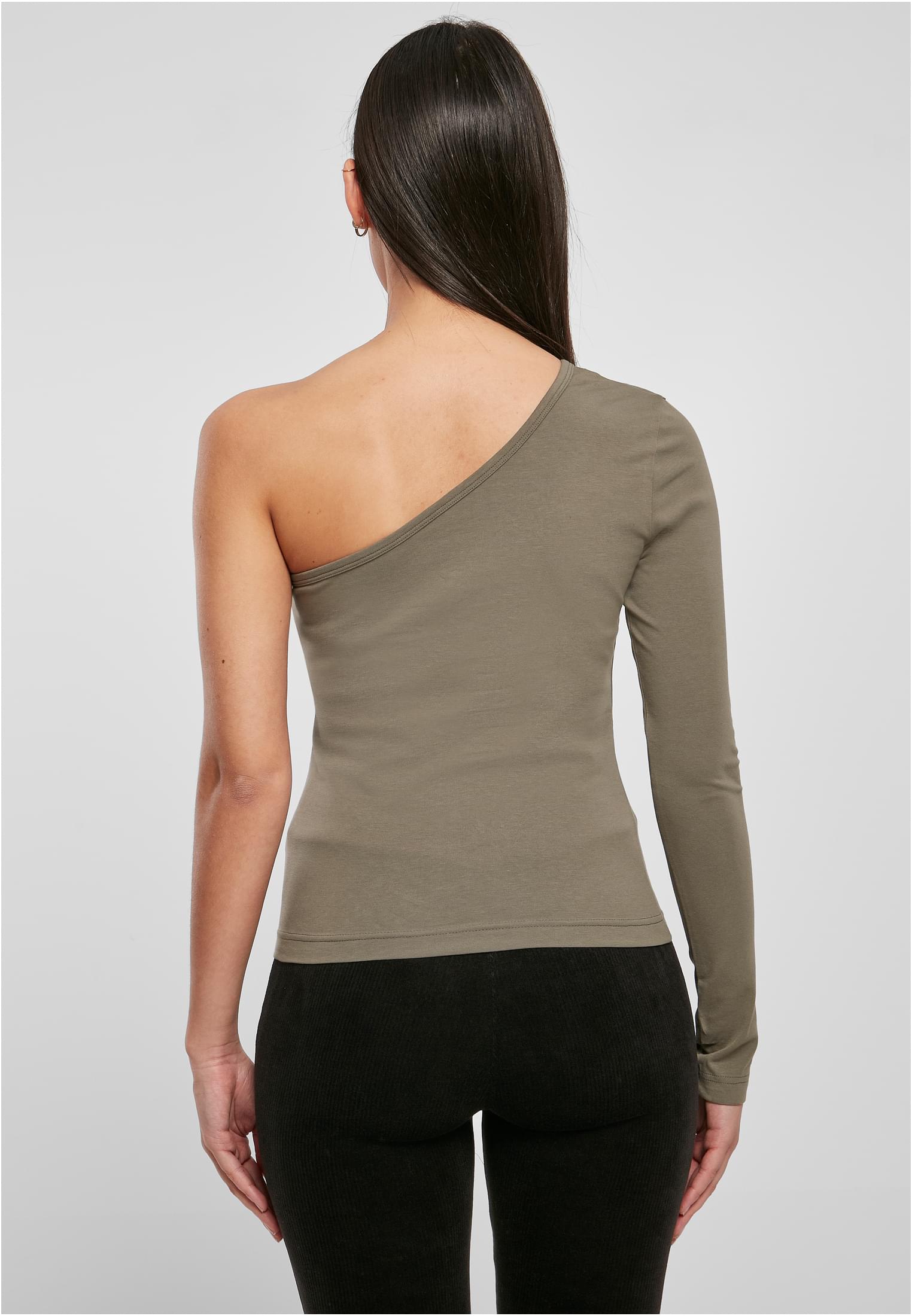 Ladies Asymmetric Longsleeve olive 3XL - variant image 2