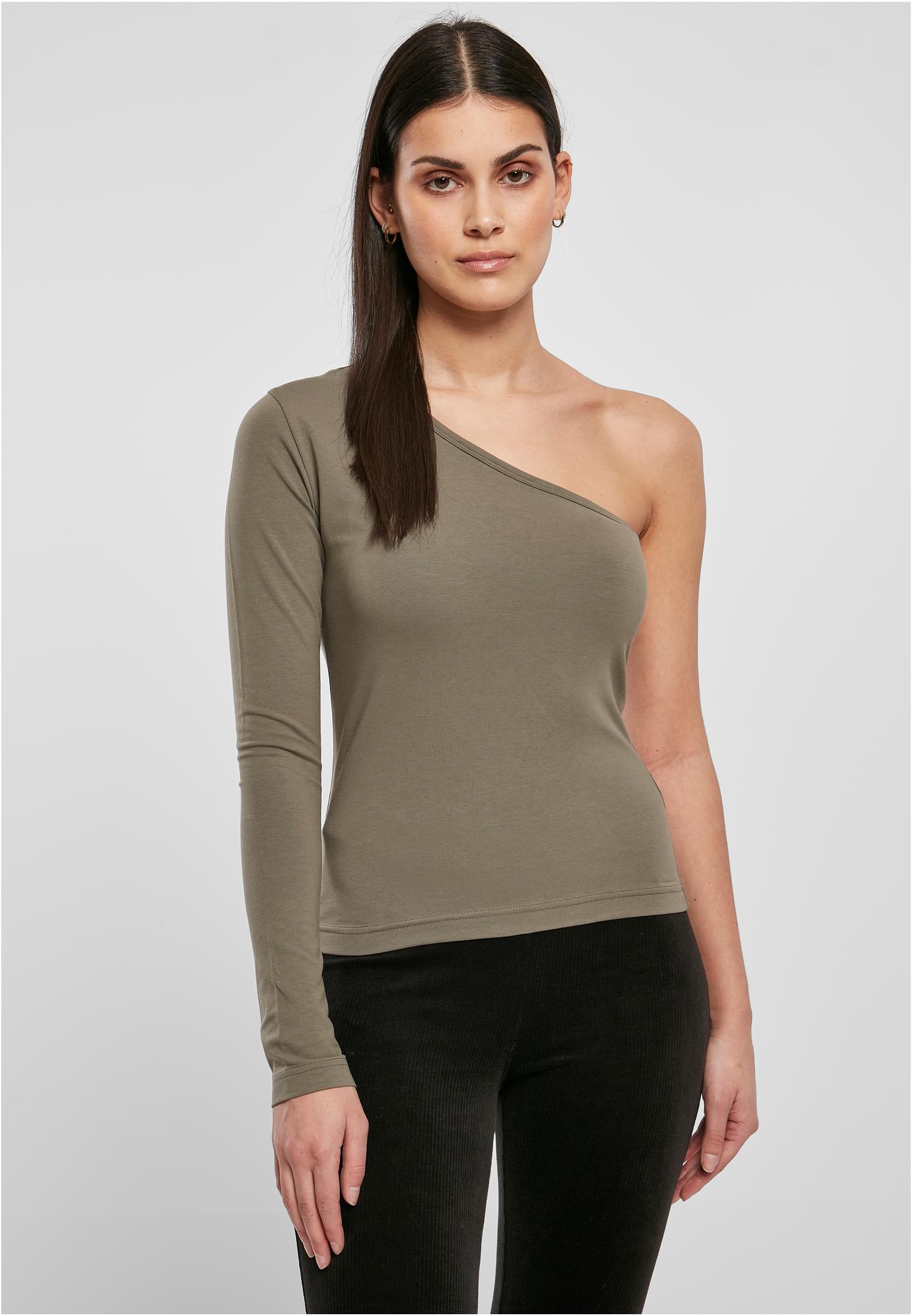 Ladies Asymmetric Longsleeve olive 3XL - alternate variant 2
