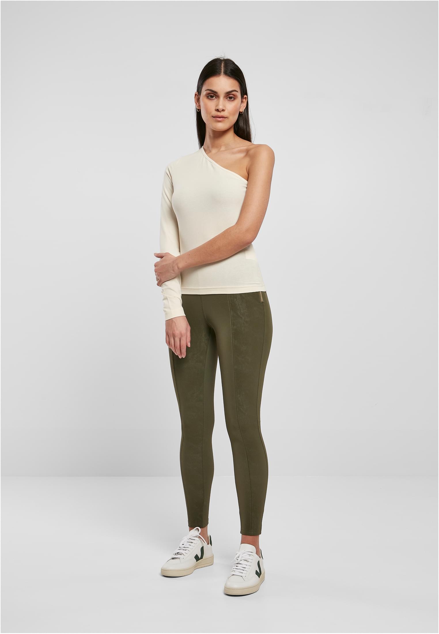 Ladies Asymmetric Longsleeve whitesand 3XL - variant image 4