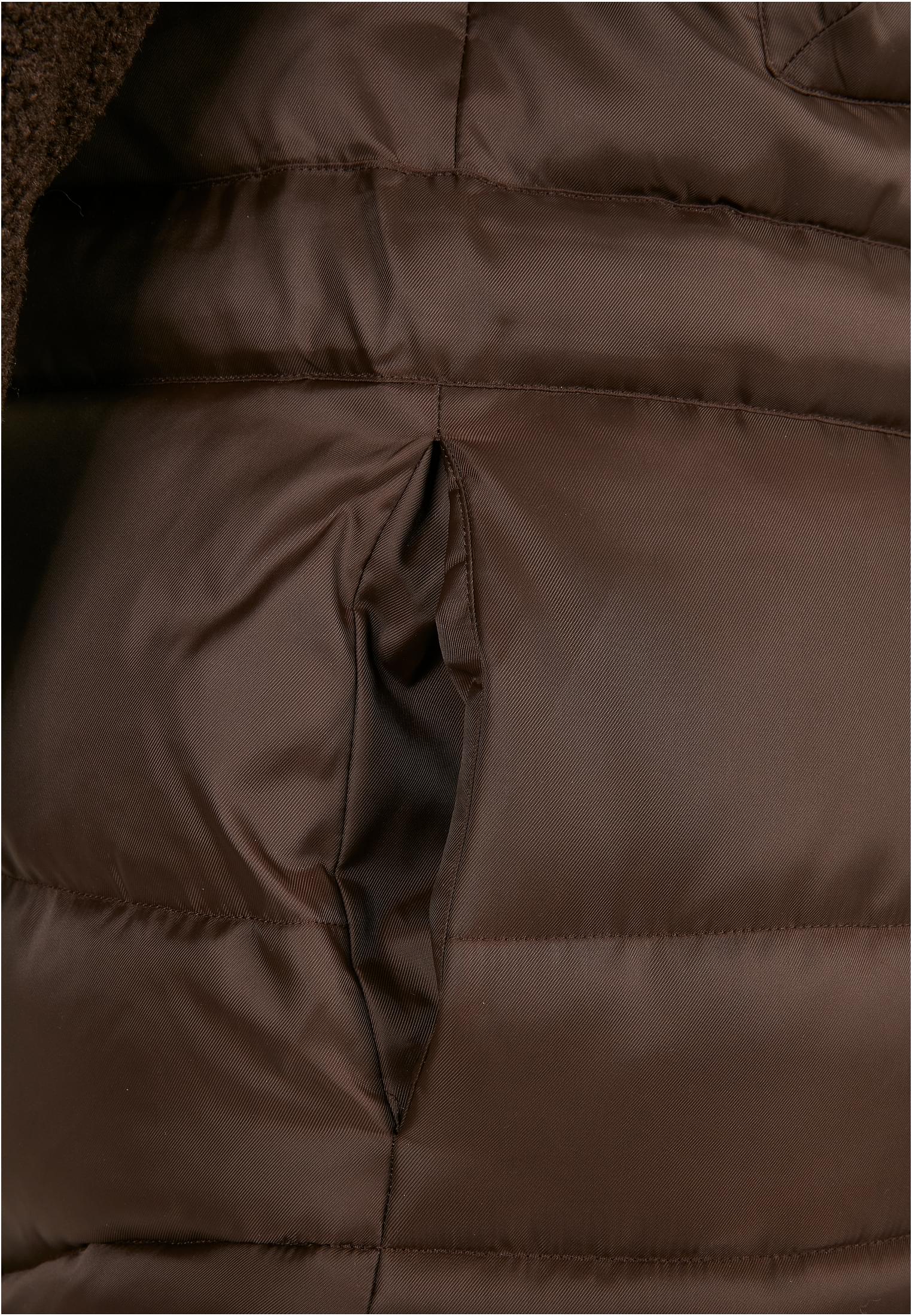 Ladies Sherpa Mix Puffer Jacket brown 3XL - variant image 10