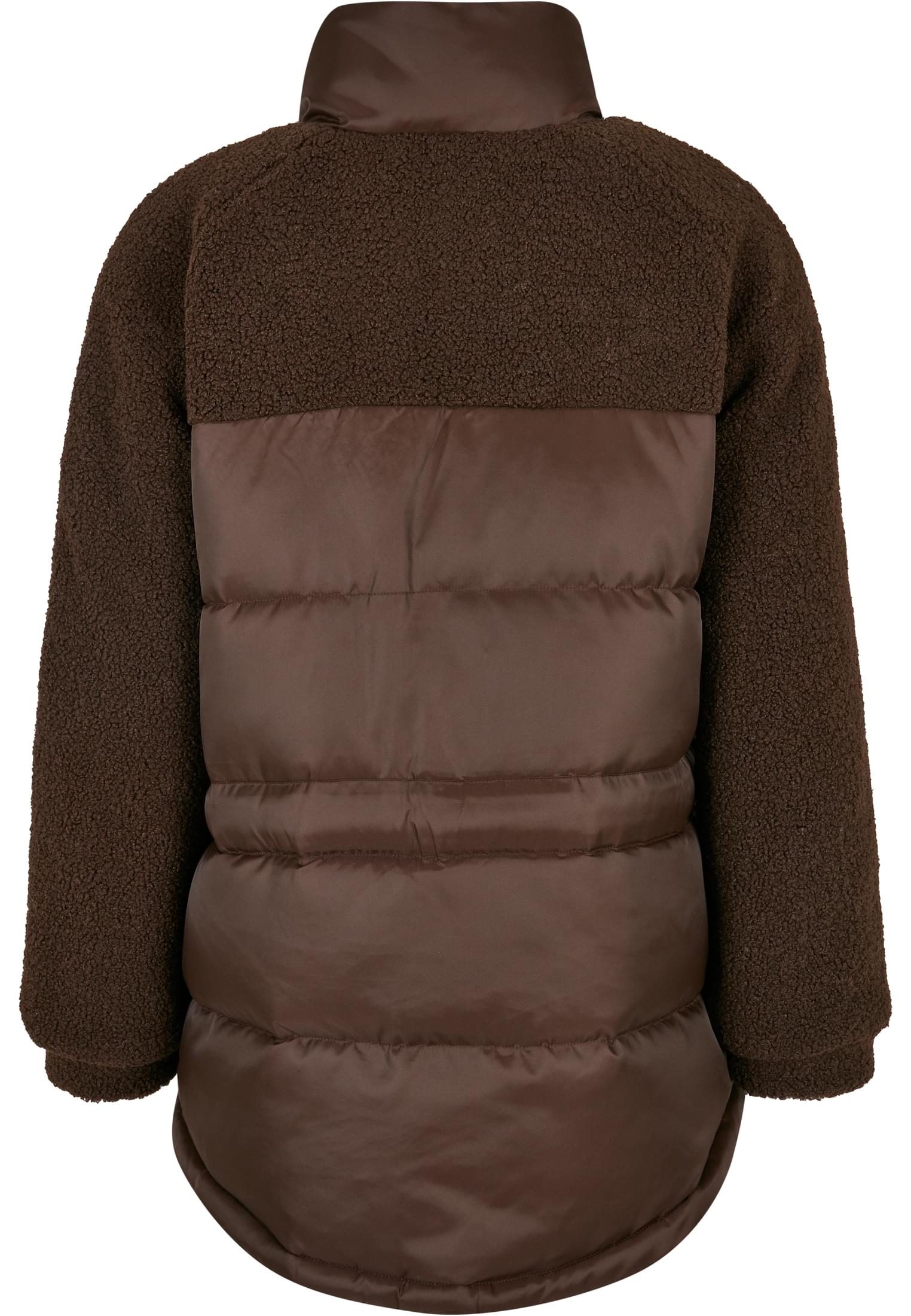 Ladies Sherpa Mix Puffer Jacket brown 3XL - variant image 6