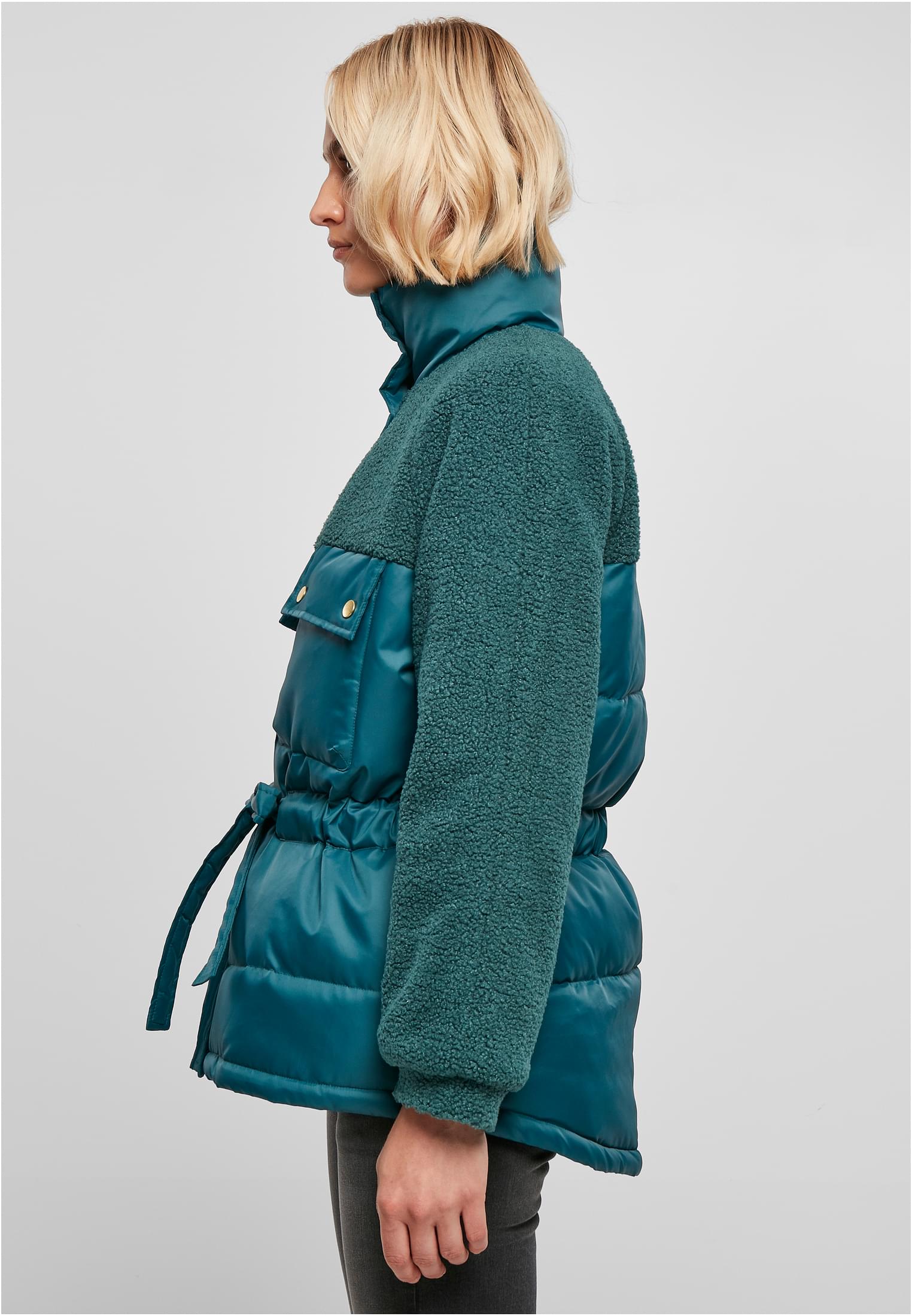 Ladies Sherpa Mix Puffer Jacket jasper 3XL - variant image 1