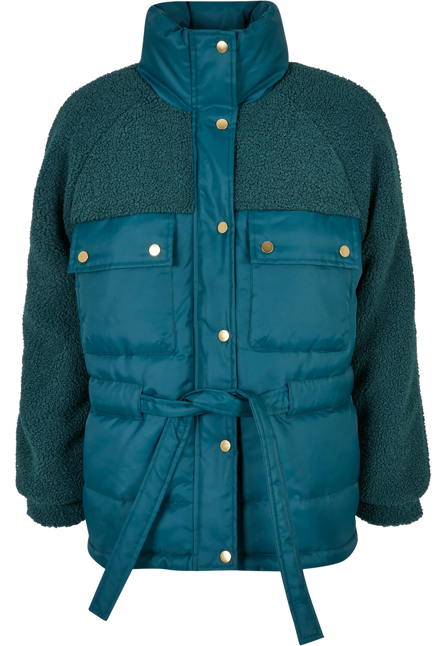 Ladies Sherpa Mix Puffer Jacket jasper 3XL - variant image 5