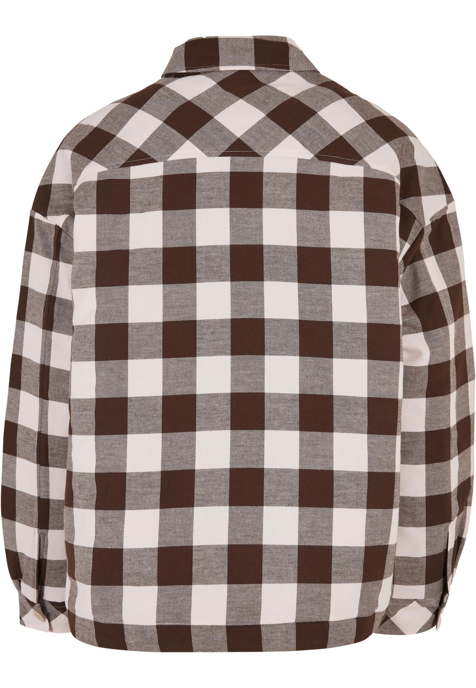 Ladies Flanell Padded Overshirt pink/brown 3XL - variant image 6