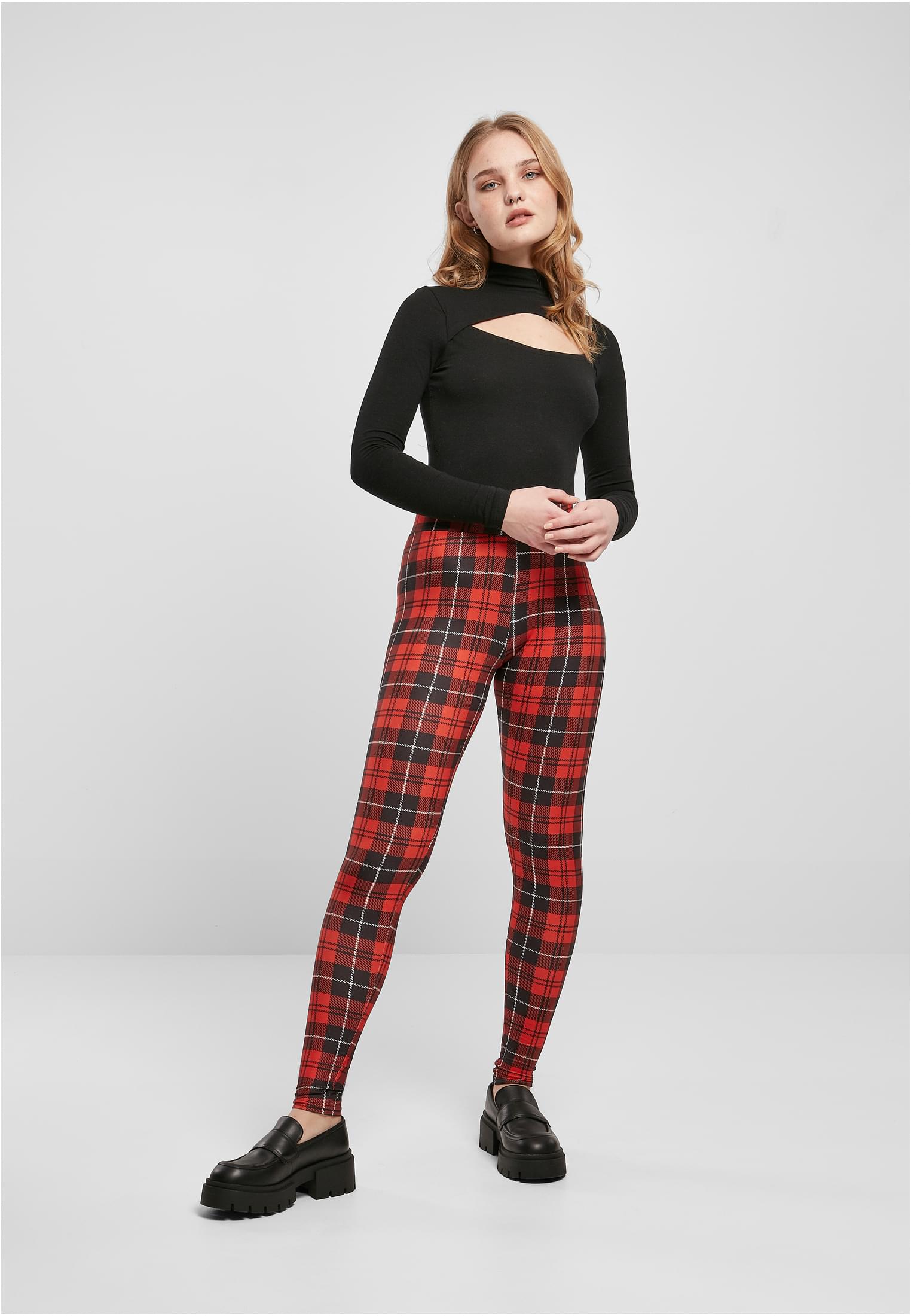 Ladies Soft AOP Leggings redcheck 3XL - variant image 4