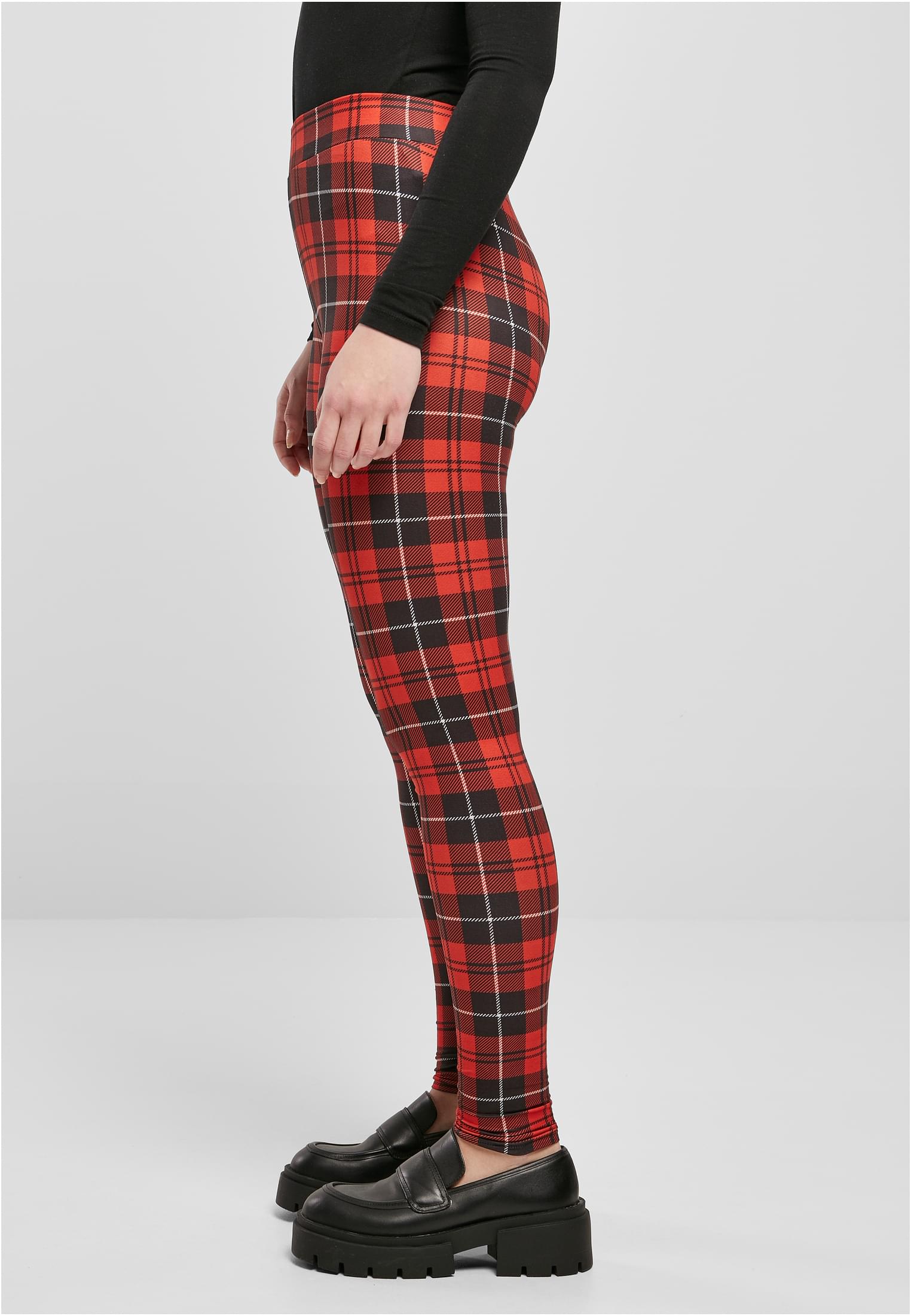 Ladies Soft AOP Leggings redcheck 3XL - variant image 1