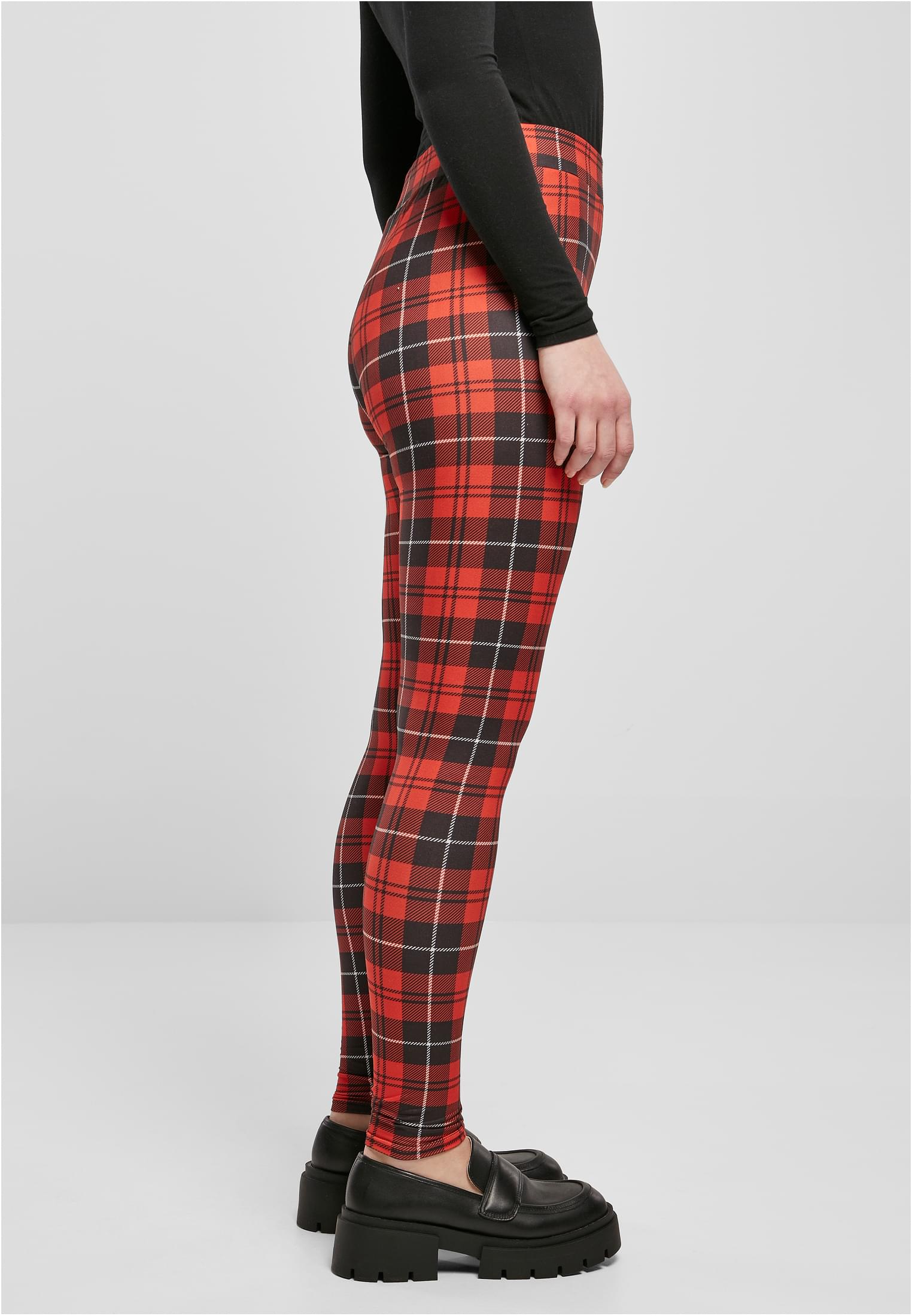 Ladies Soft AOP Leggings redcheck 3XL - variant image 3