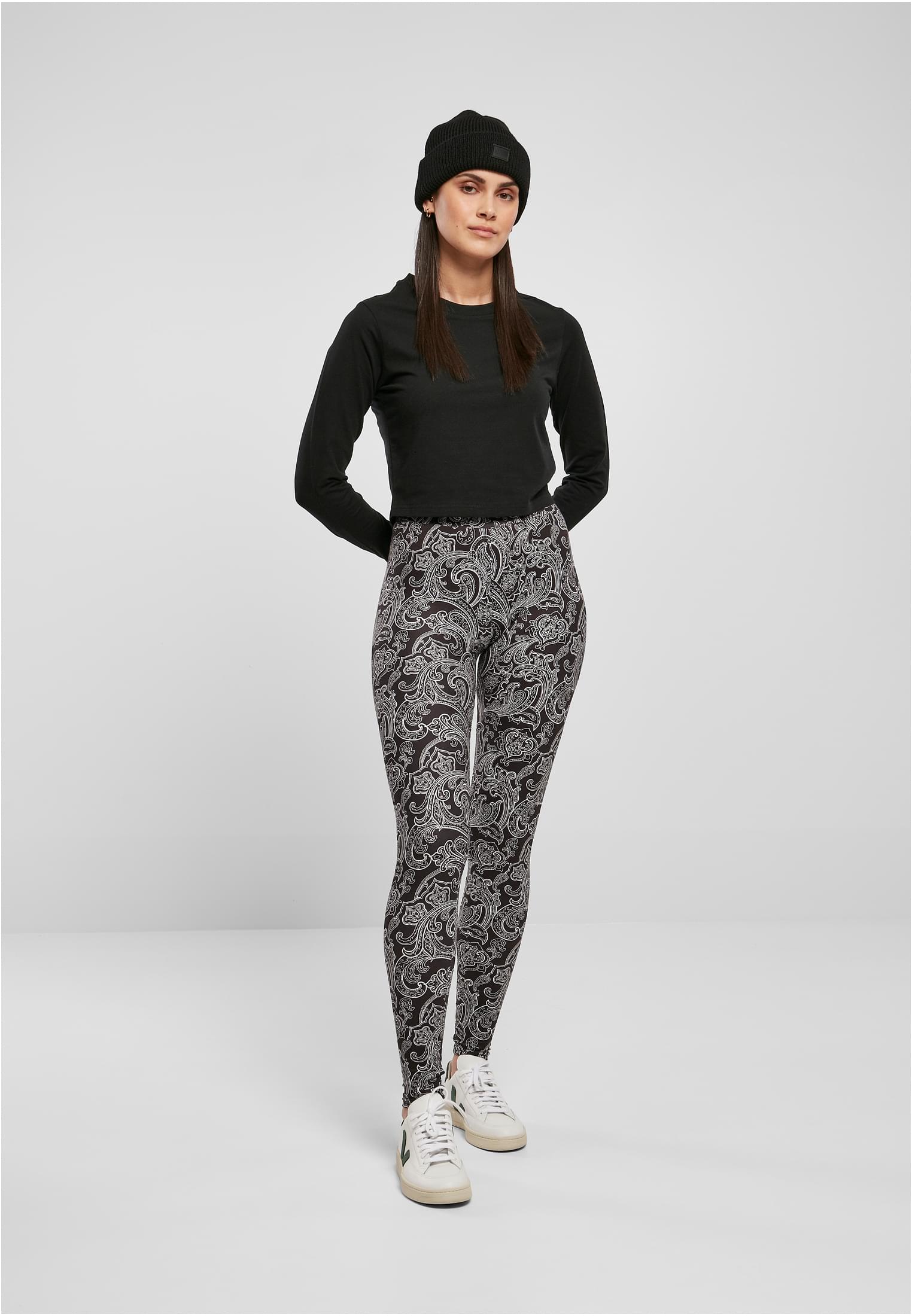 Ladies Soft AOP Leggings blacknewpaisley 3XL - variant image 4