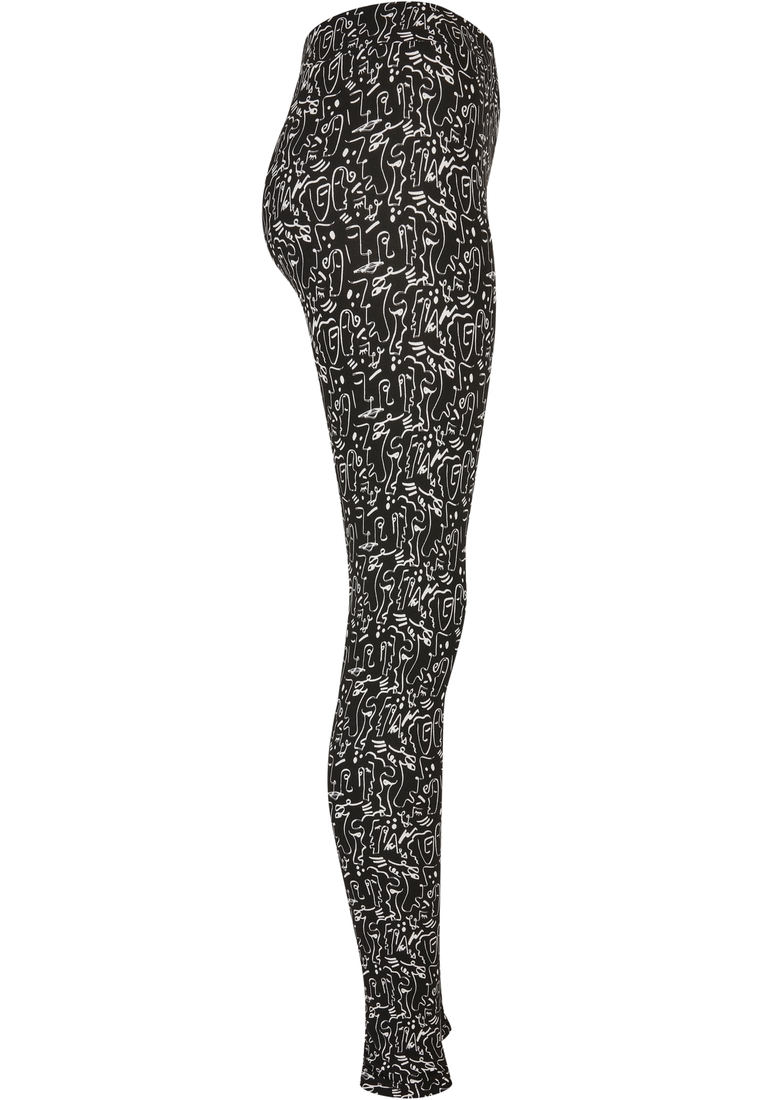 Frauen weiche AOP Leggings schwarz 3XL
 - variant image 8
