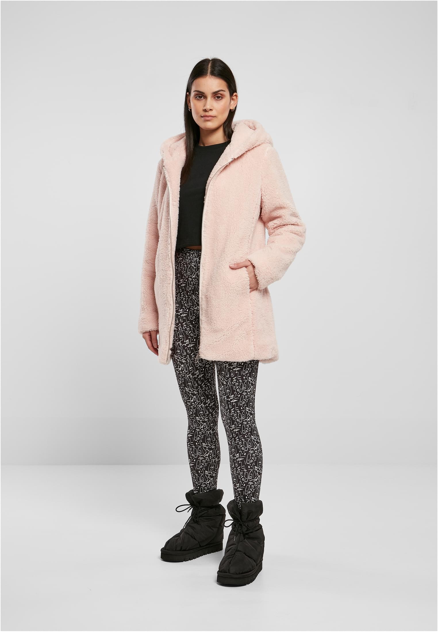 Ladies Sherpa Jacket pink 3XL - variant image 4