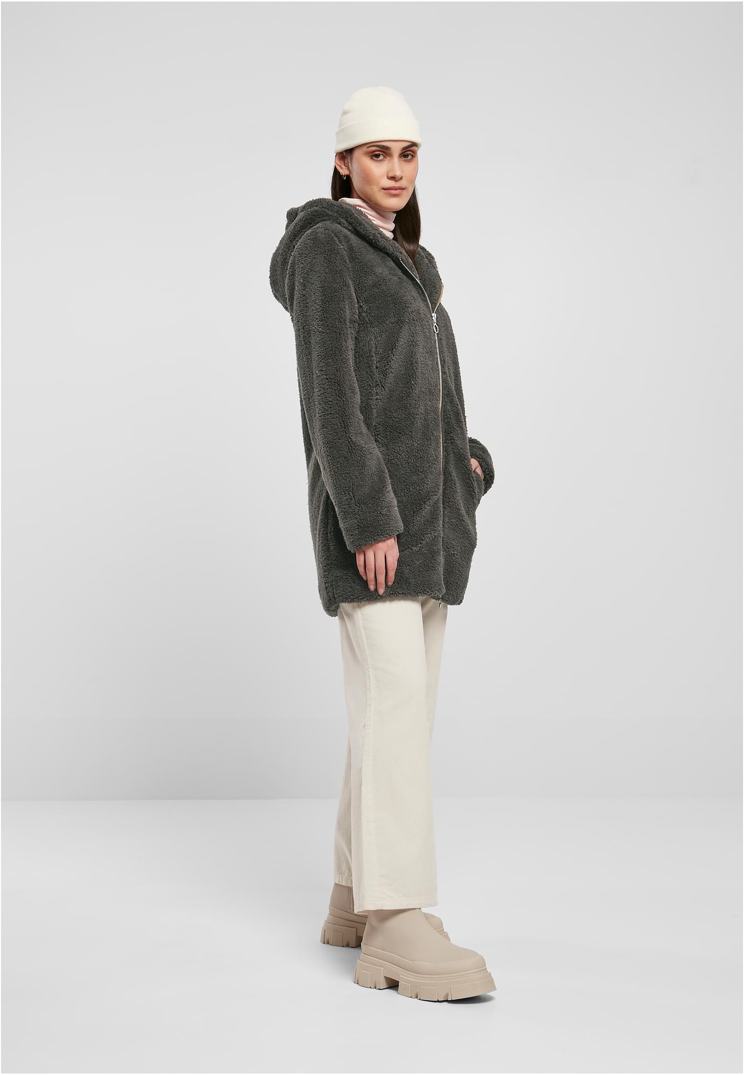 Ladies Sherpa Jacket brown 3XL - variant image 4