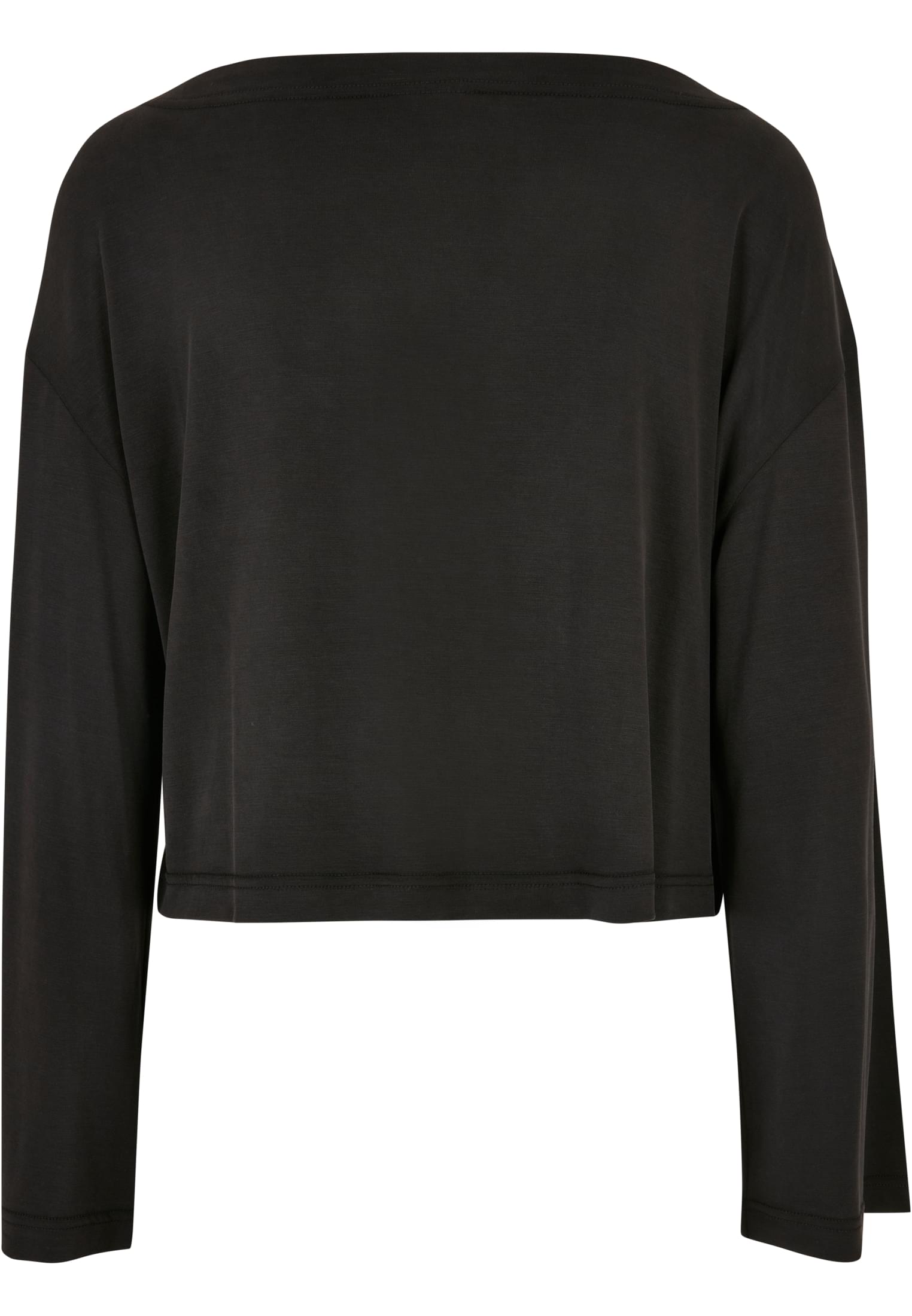 Ladies Short Modal Bateau Necklinie Longsleeve black 3XL - variant image 6