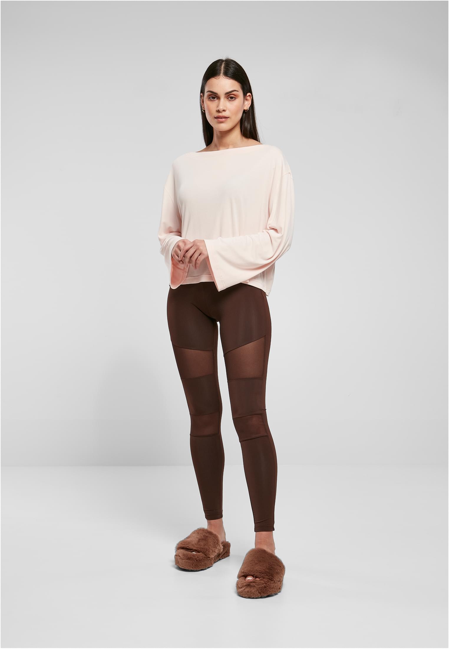Ladies Short Modal Bateau Necklinie Longsleeve pink 3XL - variant image 4