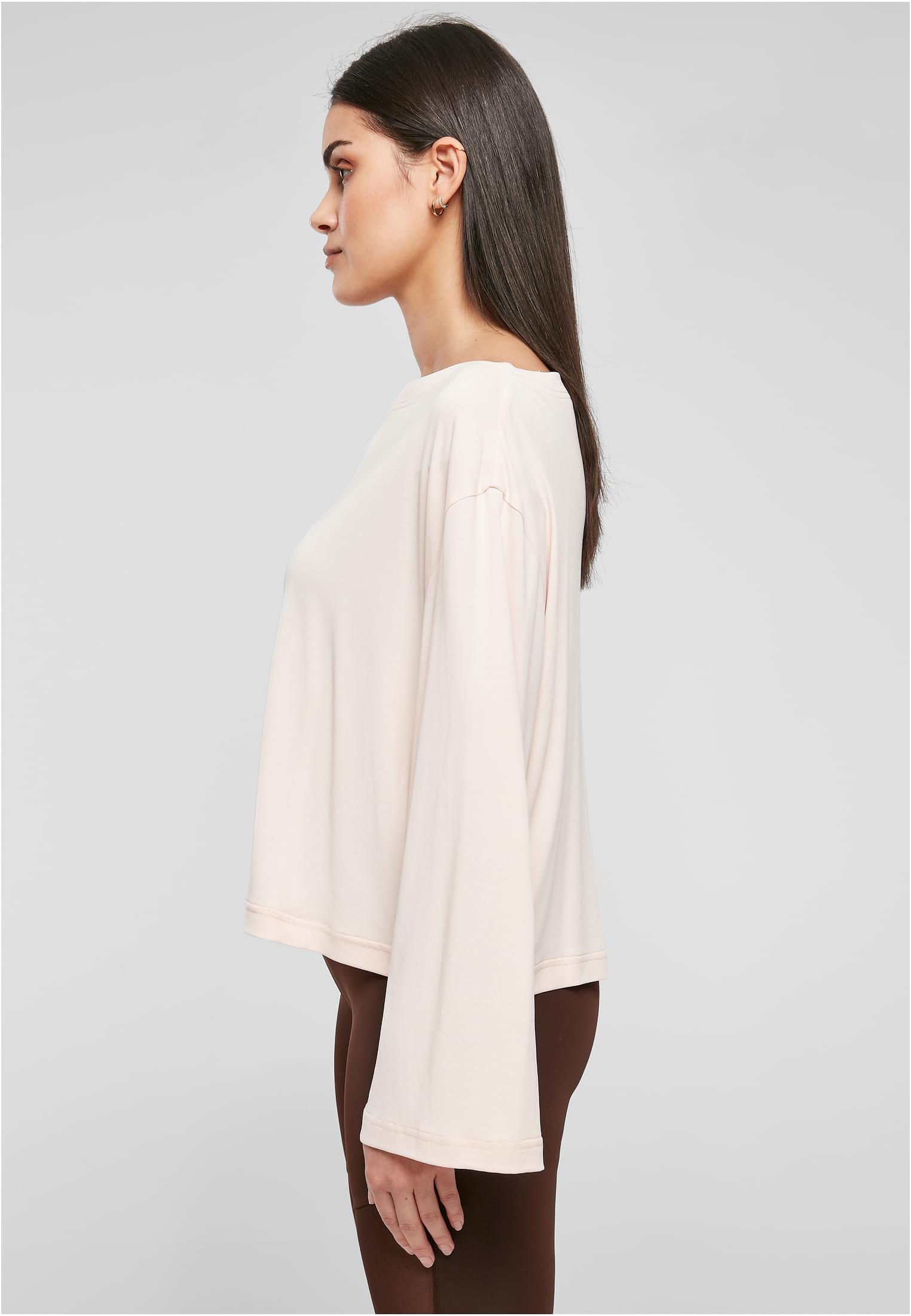 Ladies Short Modal Bateau Necklinie Longsleeve pink 3XL - variant image 1