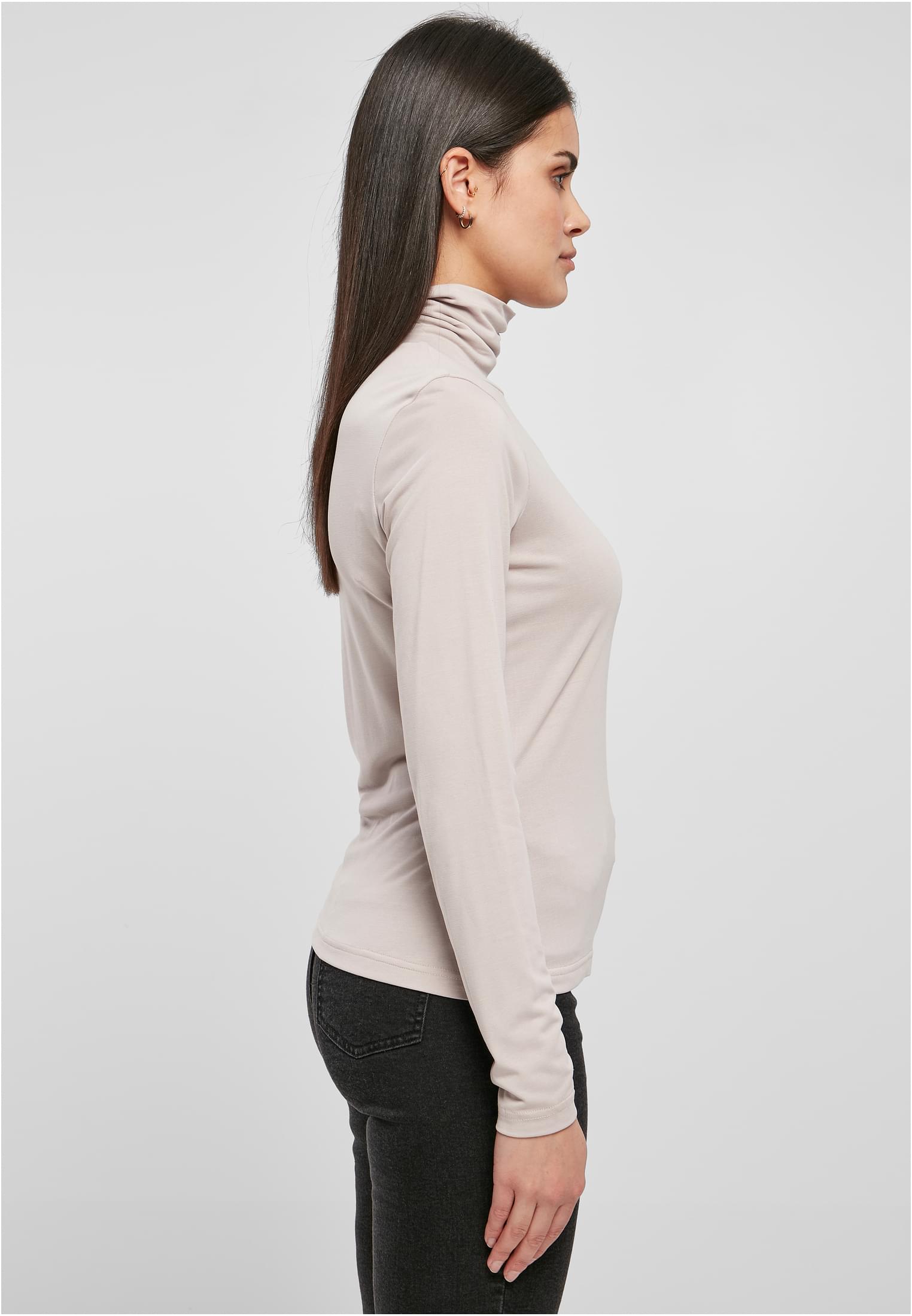 Ladies Modal Turtleneck Longsleeve warmgrey 3XL - variant image 3