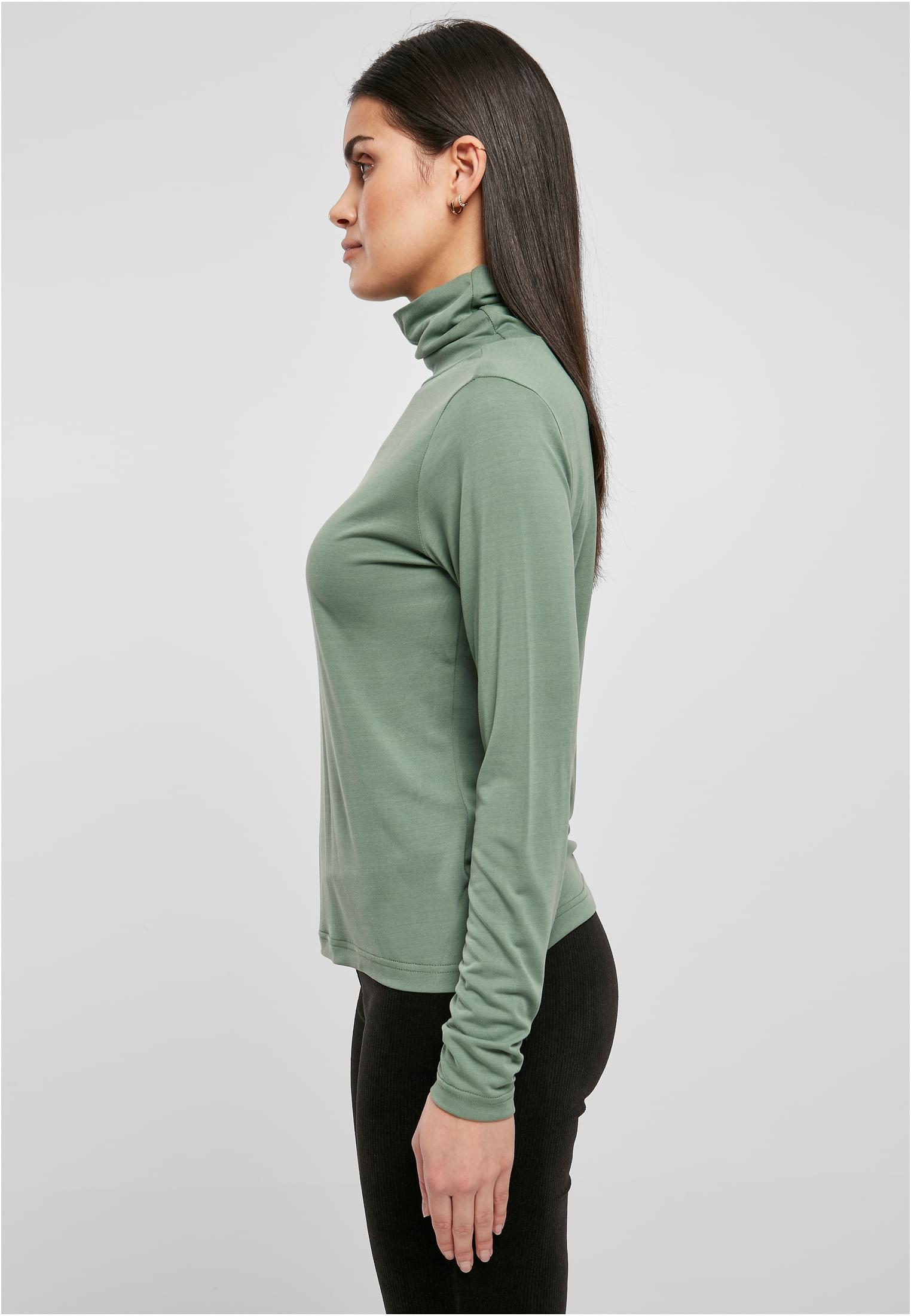 Ladies Modal Turtleneck Longsleeve salvia XS - variant image 1