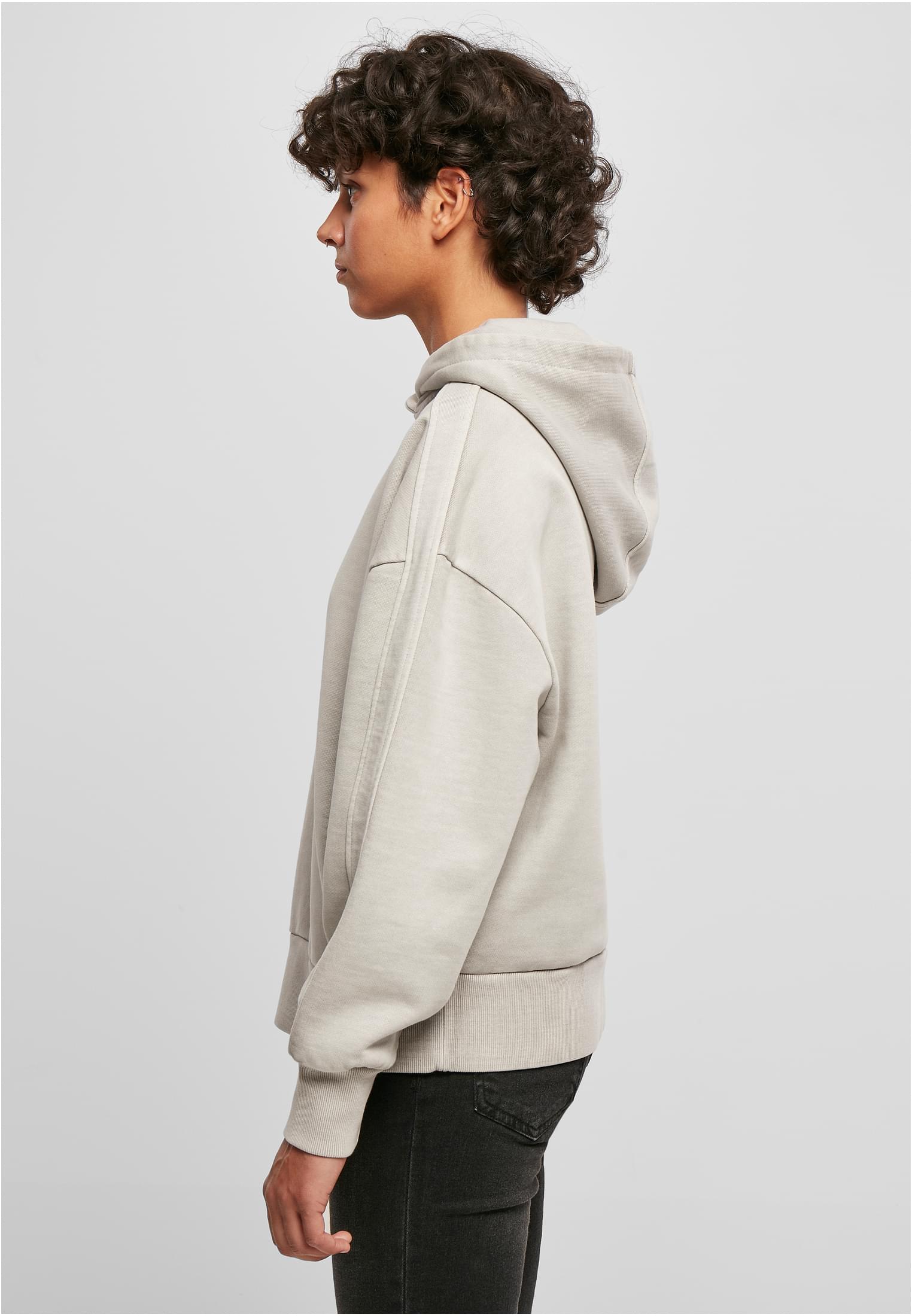 Femmes Coupe-vent Terry Garment Dye Hoody gris foncé 3XL
 - variant image 1