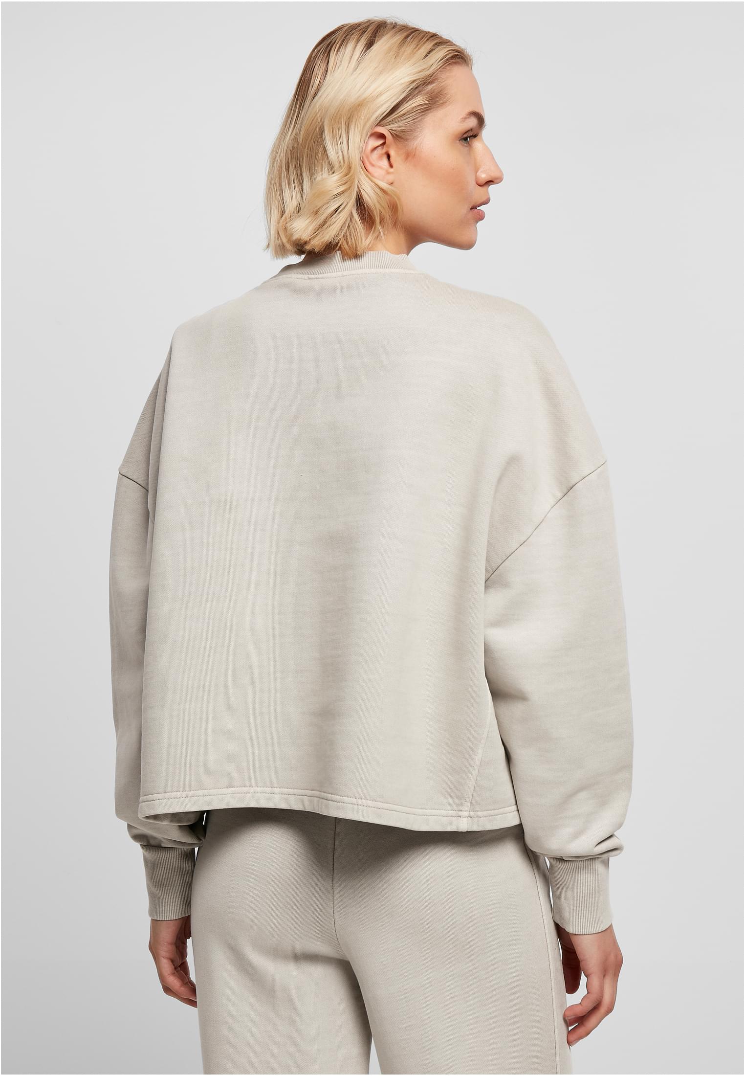 Ladies Heavy Terry Garment Dye Crewneck warmgrey 3XL - variant image 2
