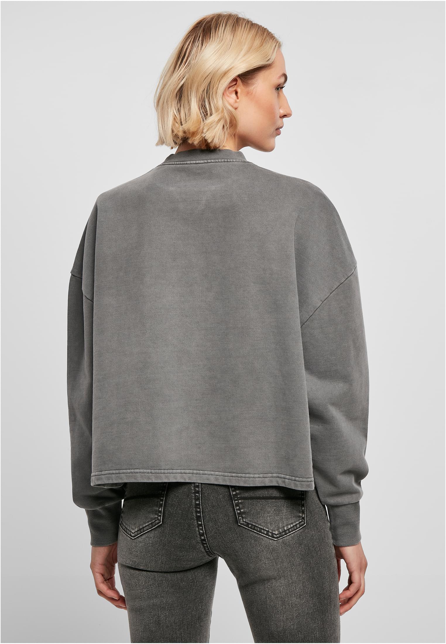Ladies Heavy Terry Garment Dye Crewneck darkshadow 3XL - variant image 2