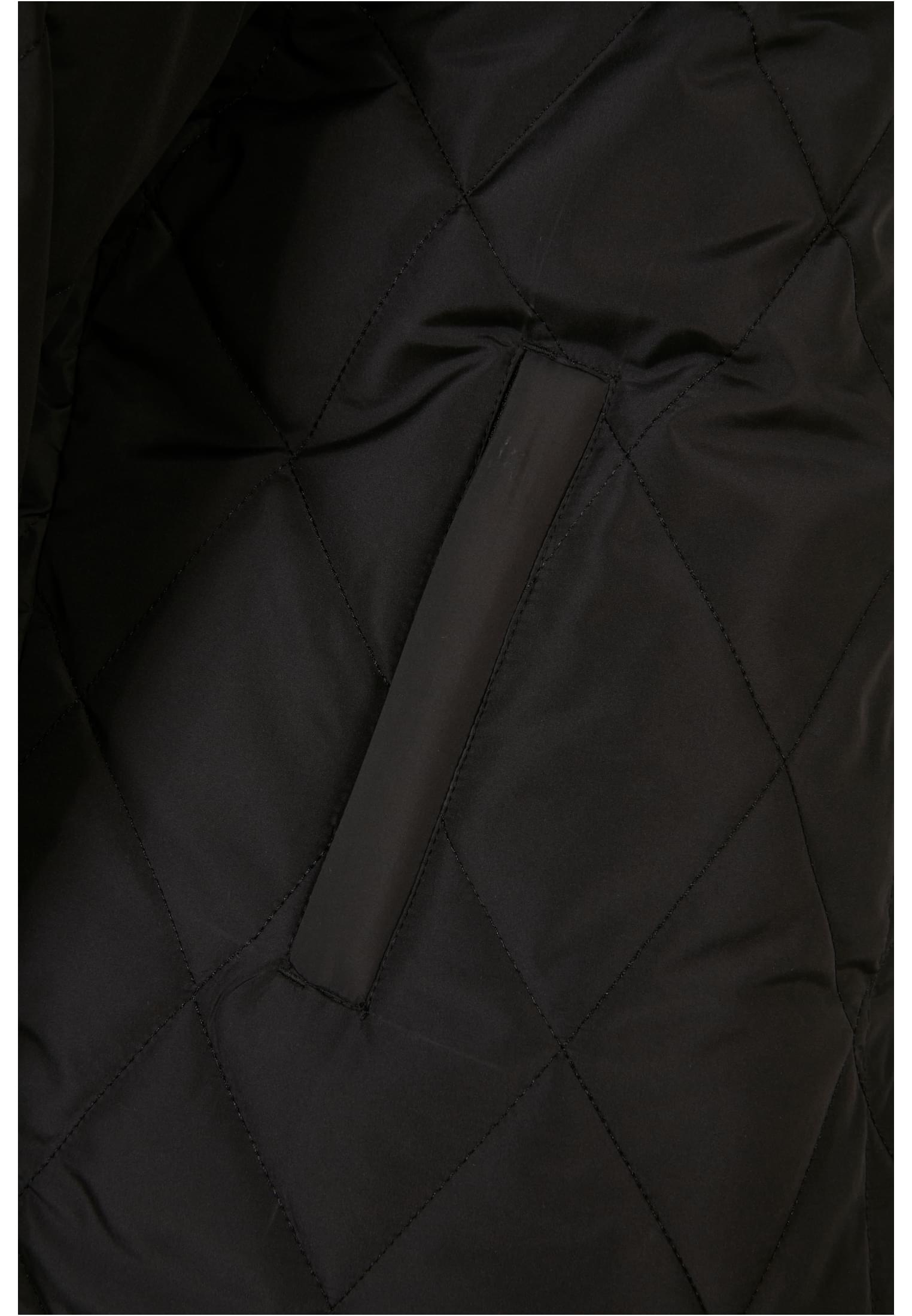 Ladies Oversized Diamond Quilted Hooded Coat black 3XL - variant image 9