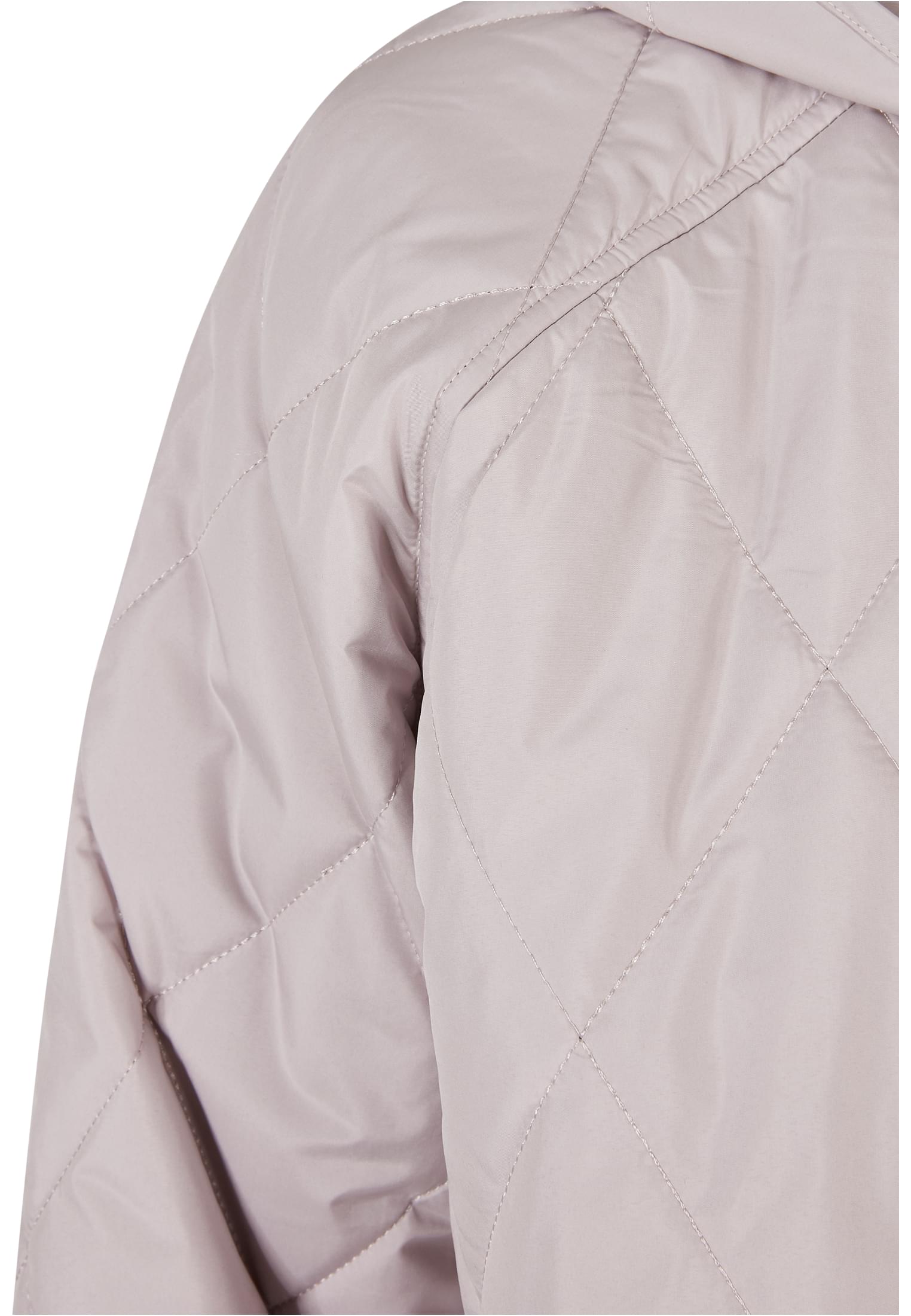 Ladies Oversized Diamond Quilted Hooded Coat warmgrey 3XL - variant image 8