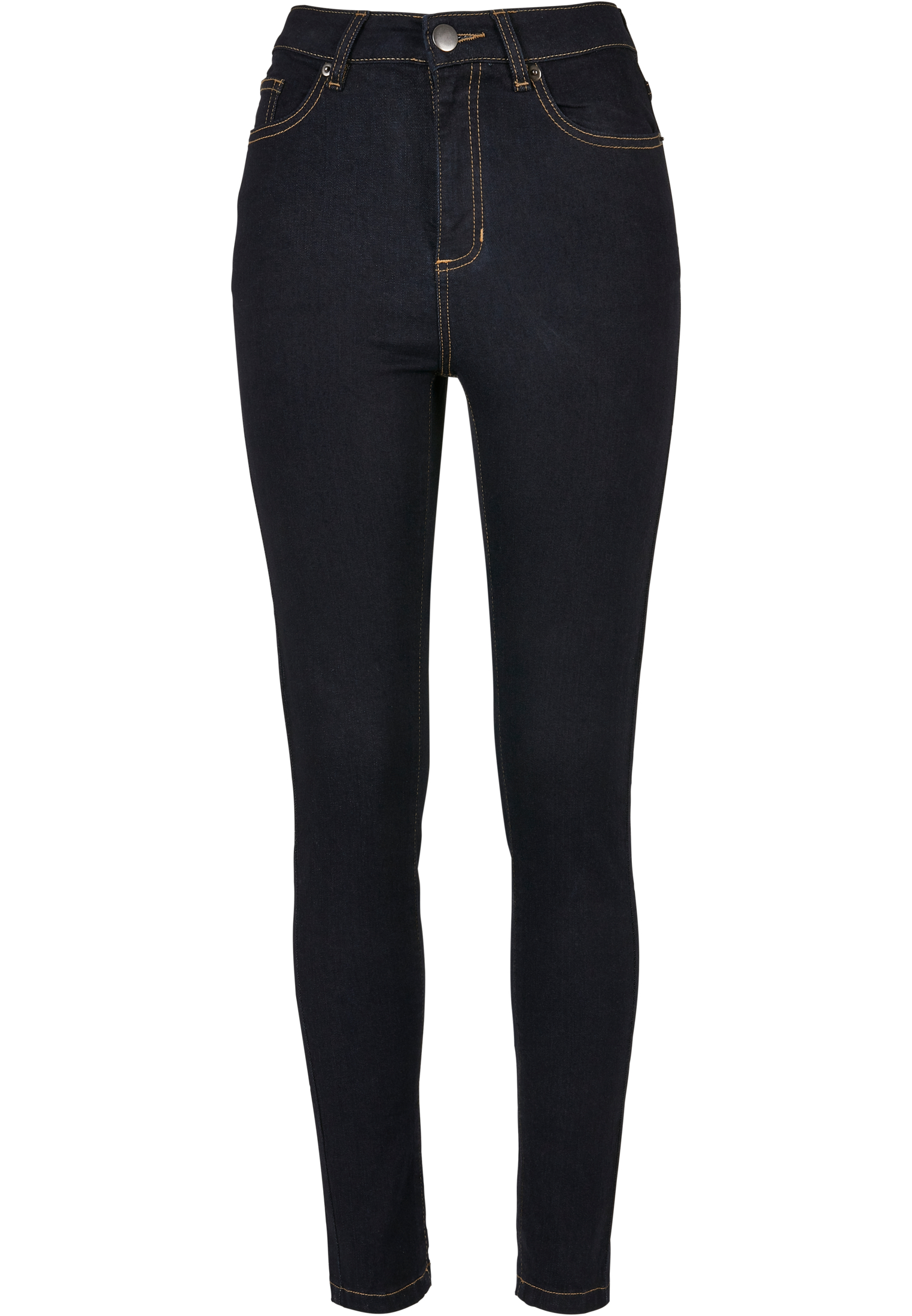Ladies Organic High Waist Skinny Jeans darkblue raw 26 - variant image 5