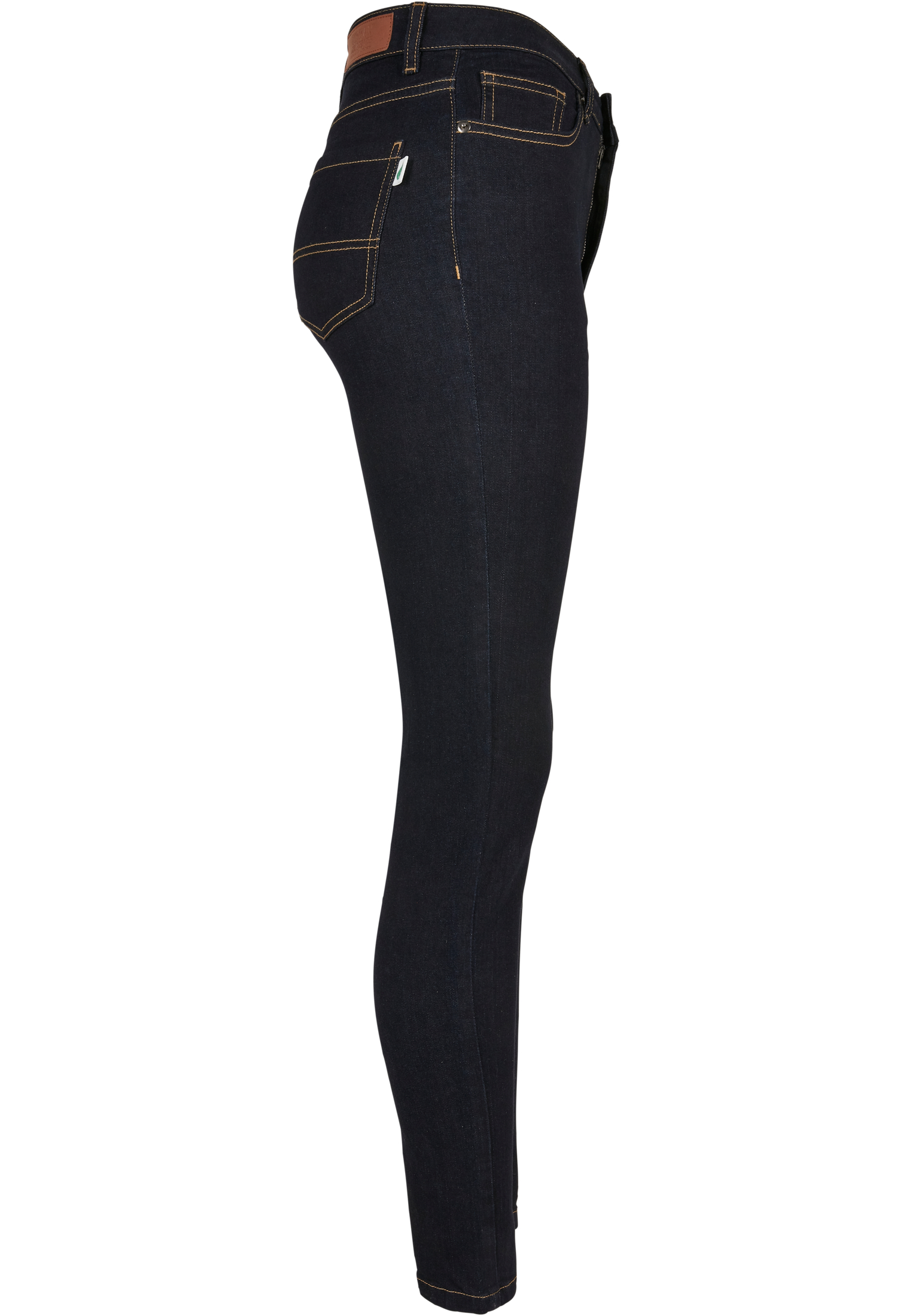 Ladies Organic High Waist Skinny Jeans darkblue raw 26 - variant image 8