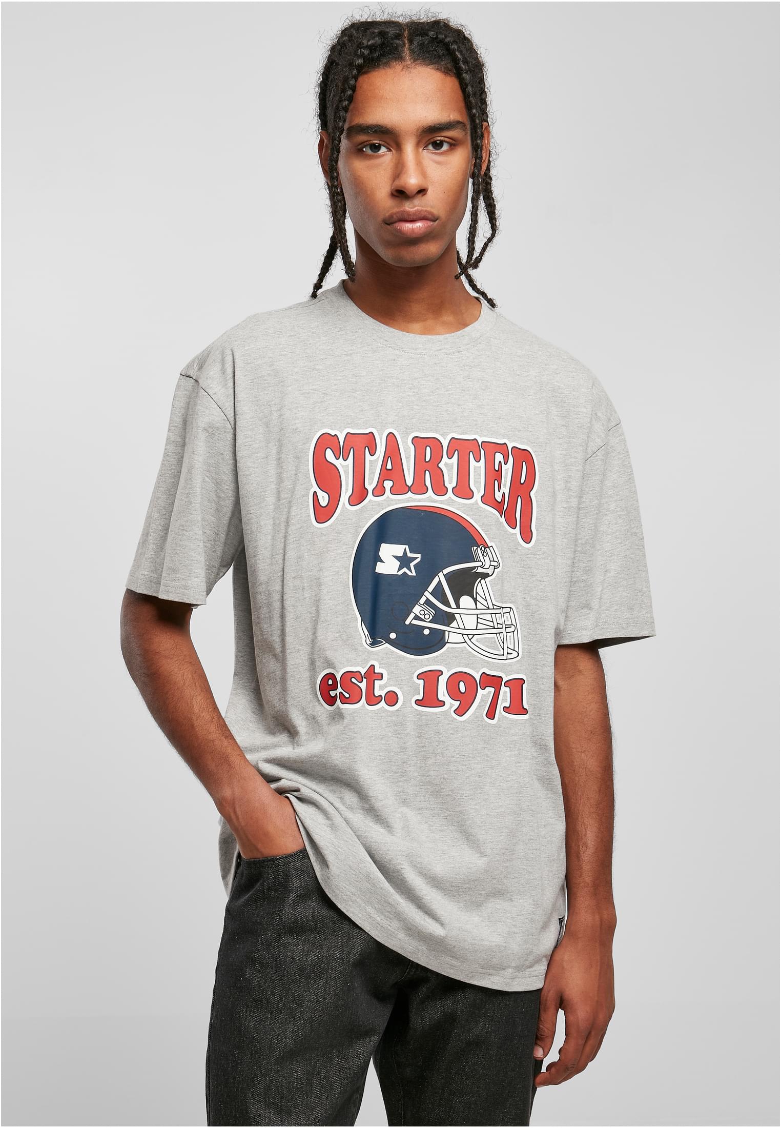Starter Football Tee heathergrey L - alternate variant 2