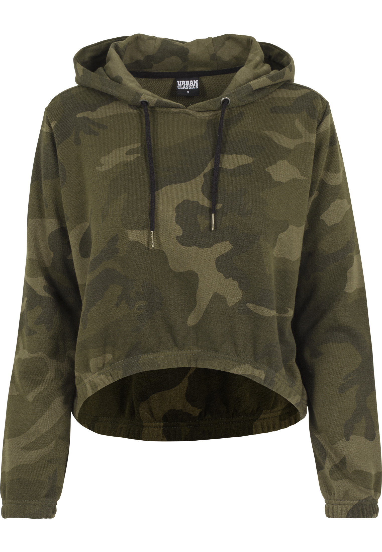 Ladies Camo Cropped Hoody olive camo L - variant image 4