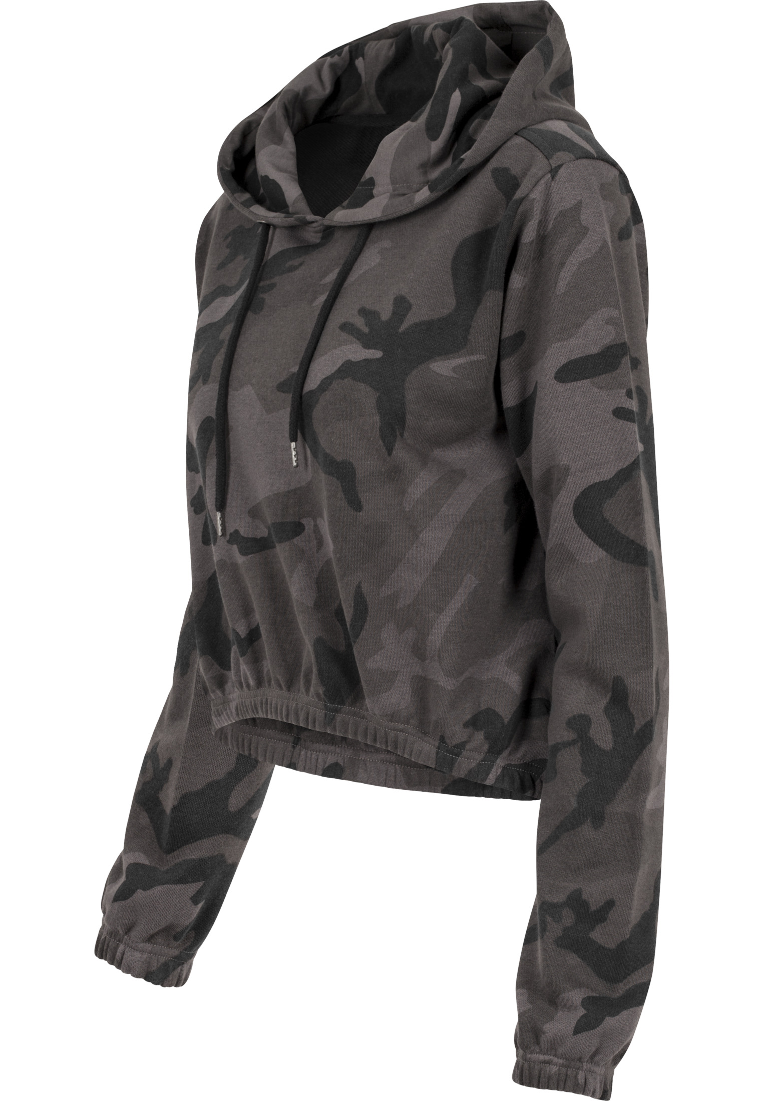 Ladies Camo Cropped Hoody dark camo L - variant image 6
