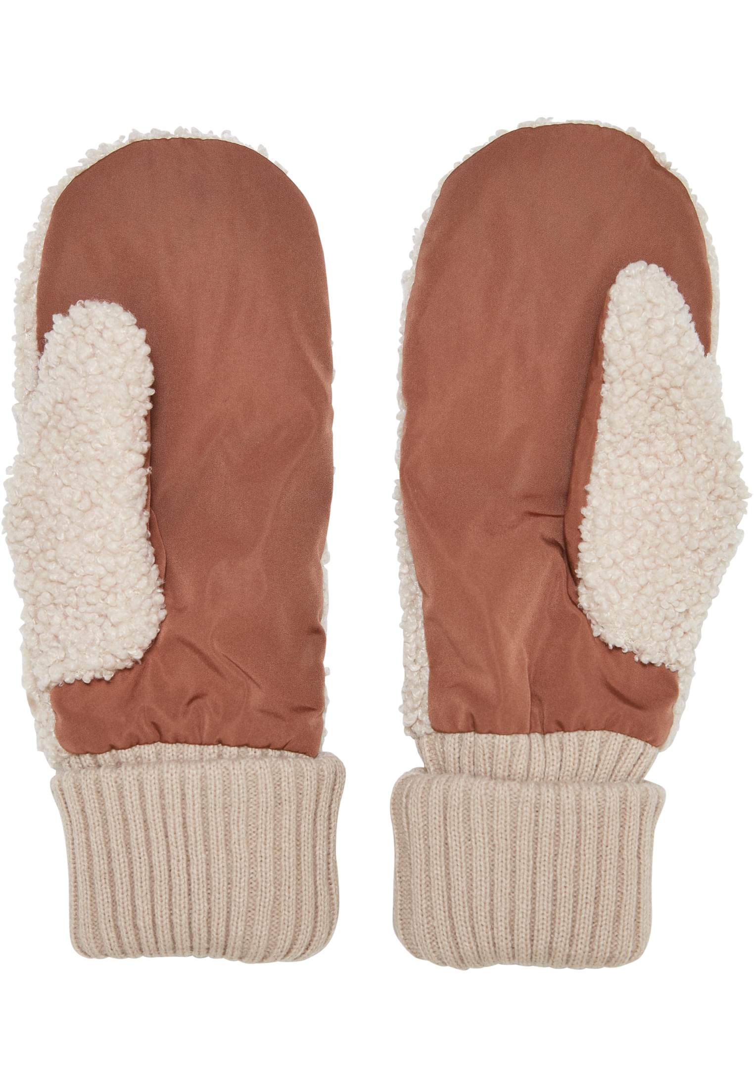 Basic Sherpa Gloves toffee/buttercream L/XL - variant image 1