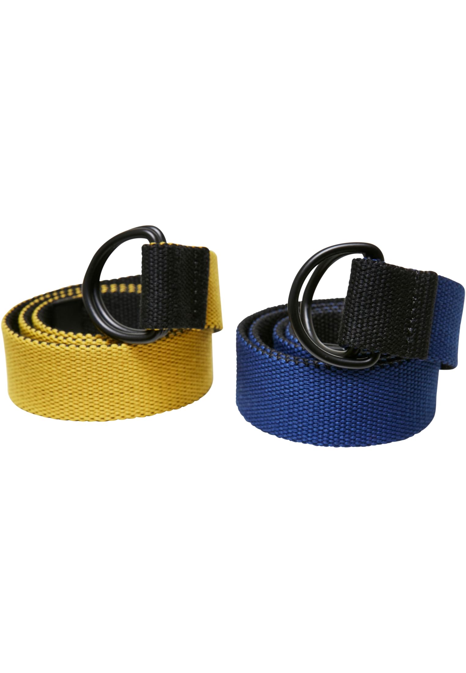 Easy D-Ring Belt Kids 2-Pack black/royal+black/yellow one size - alternate variant 1