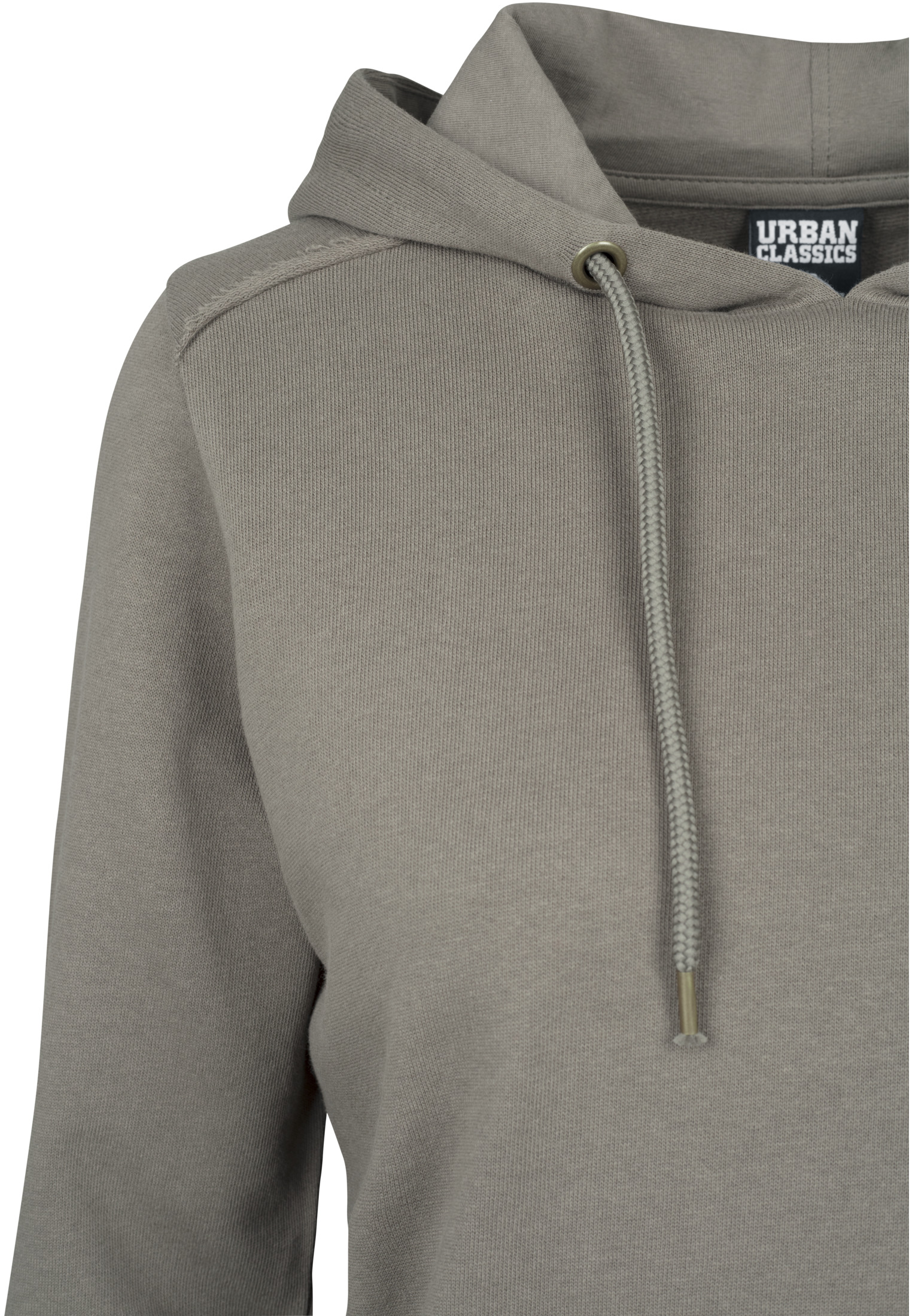 Ladies Cropped Terry Hoody army green L - variant image 5