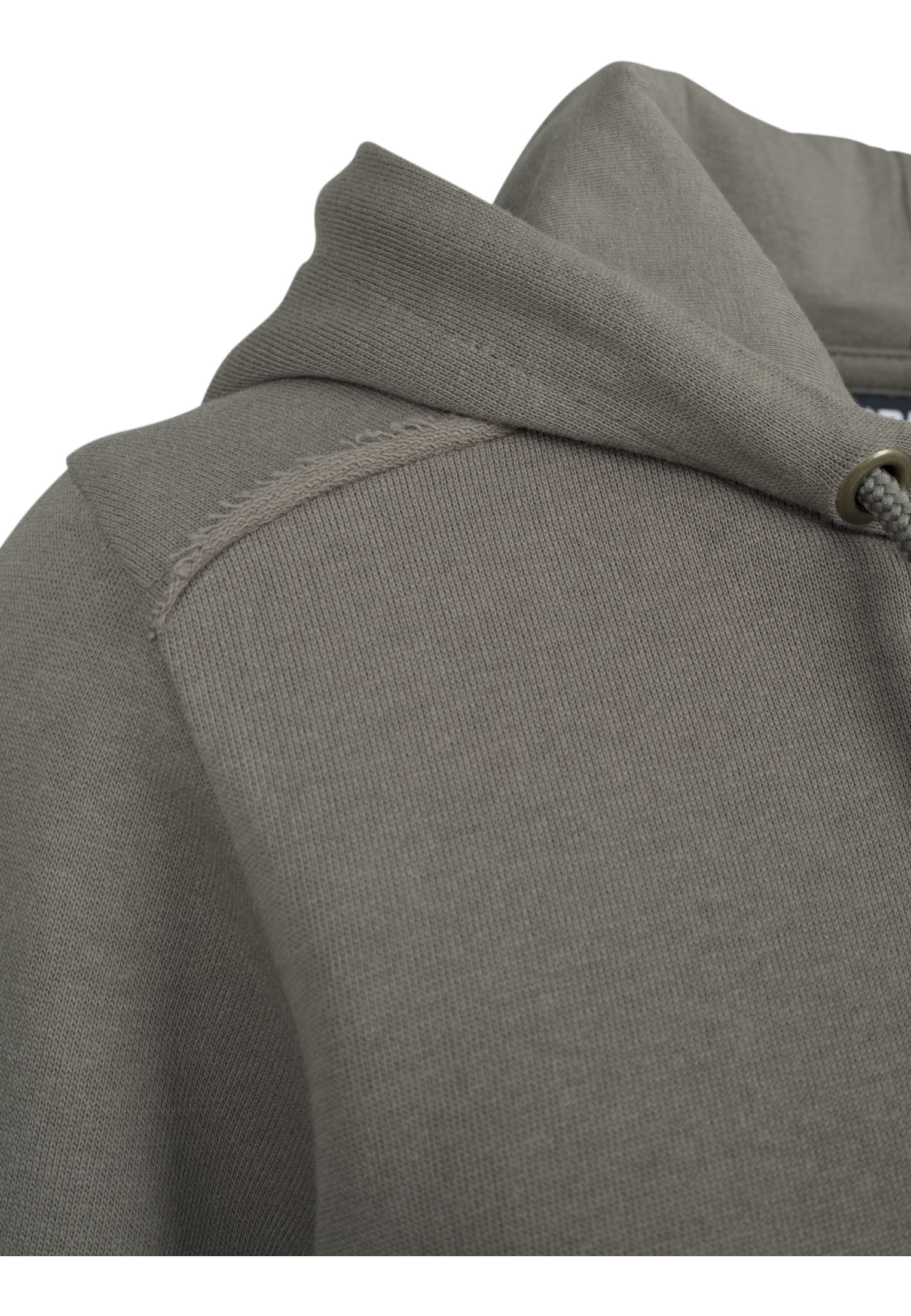 Ladies Cropped Terry Hoody army green L - variant image 6