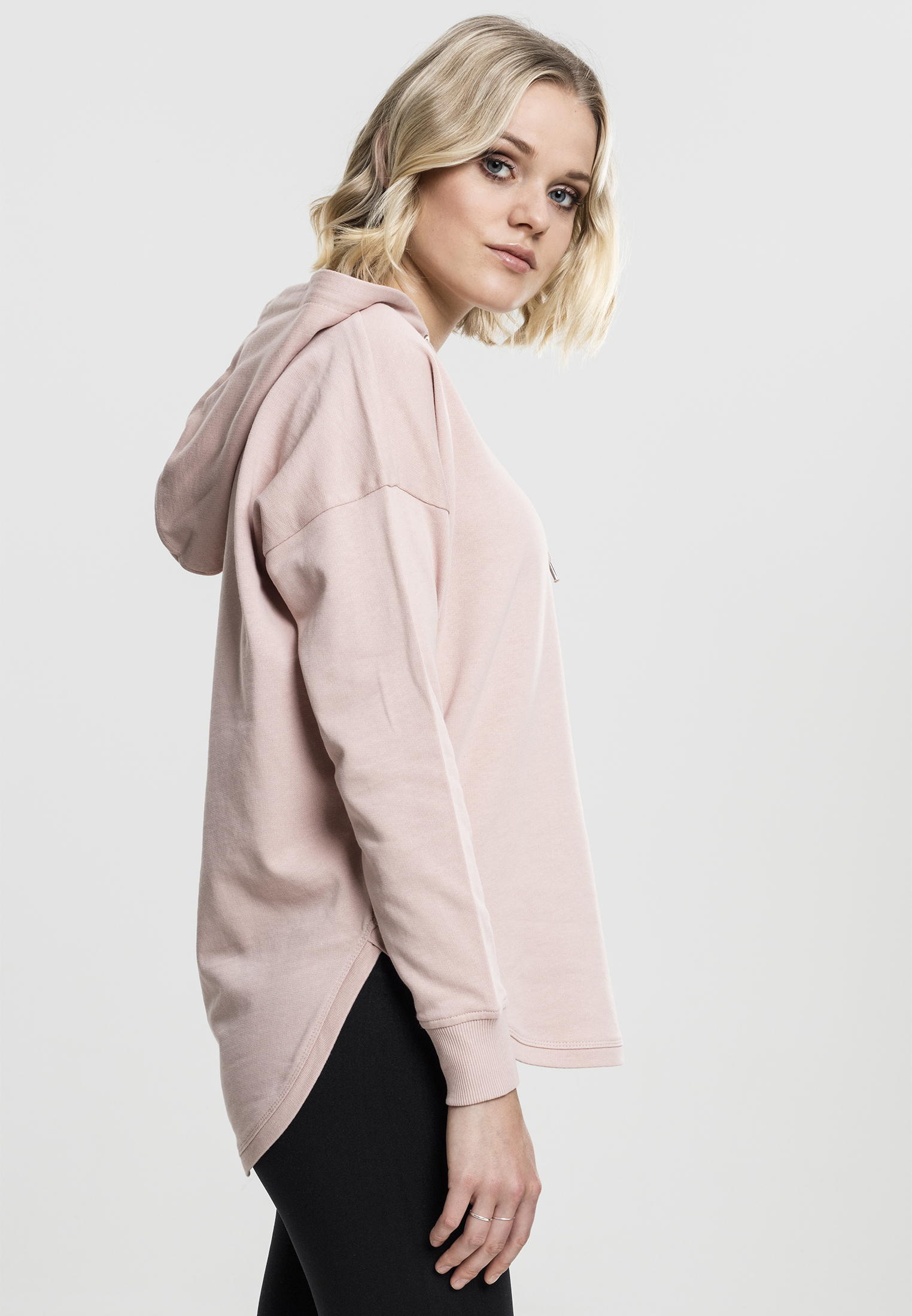 Ladies Oversized Terry Hoody light rose L - variant image 3
