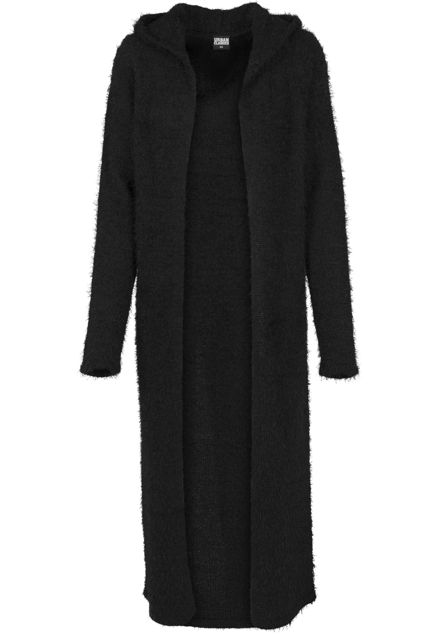 Ladies Hooded Feather Cardigan black L - variant image 2