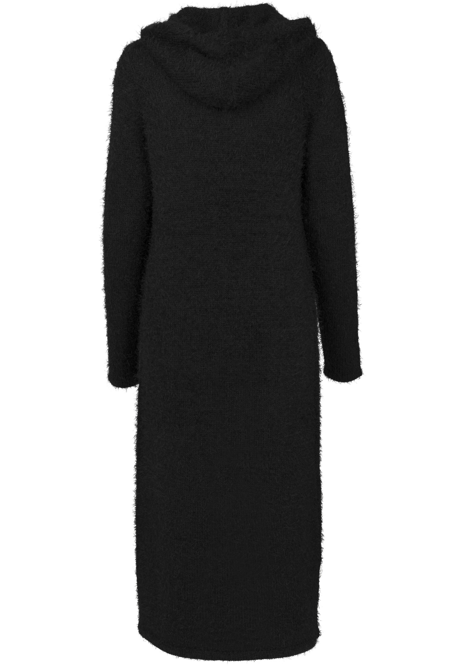 Ladies Hooded Feather Cardigan black L - variant image 3